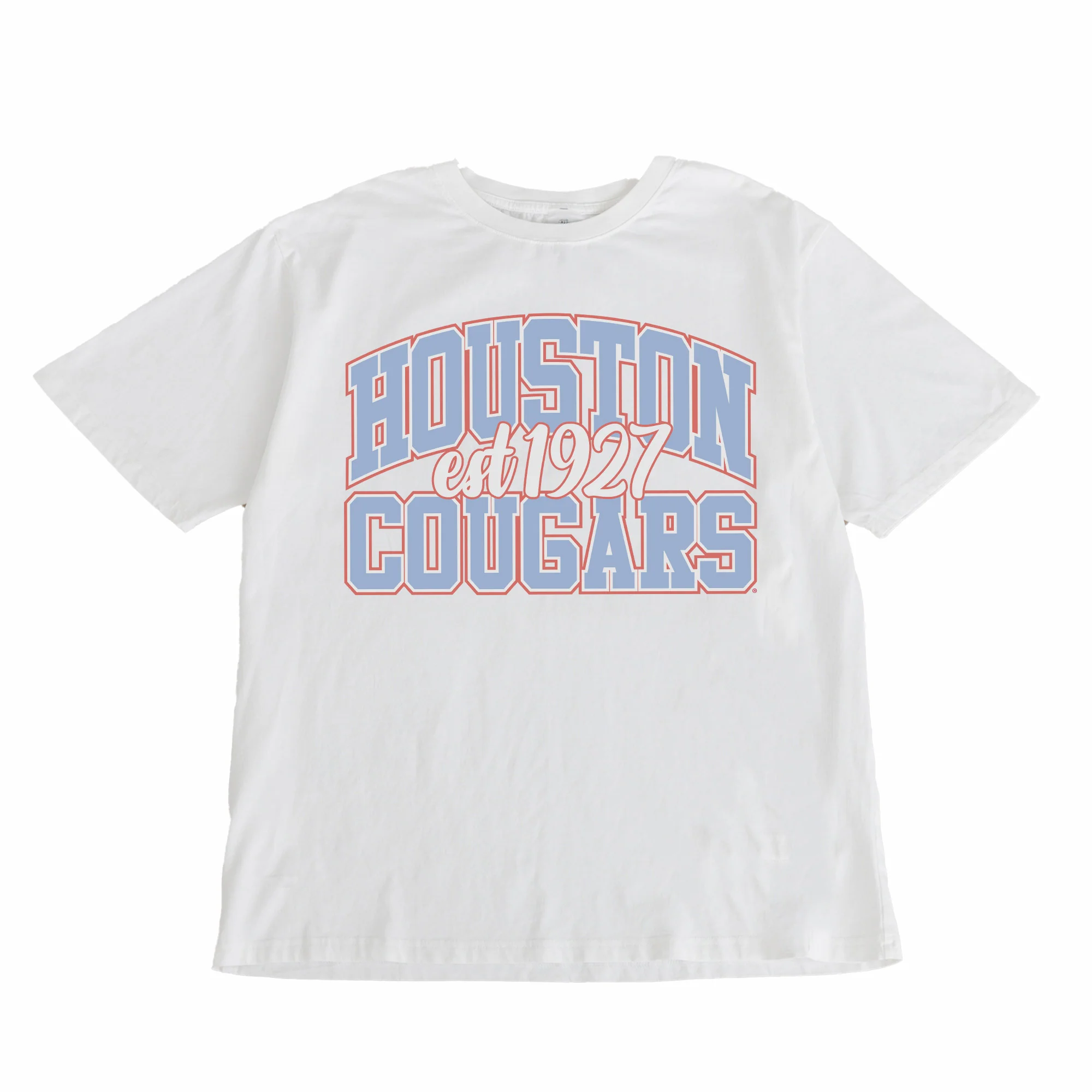 HOUSTON COUGARS BLUE BLITZ WASHED RELAXED FIT TEE - Image 4