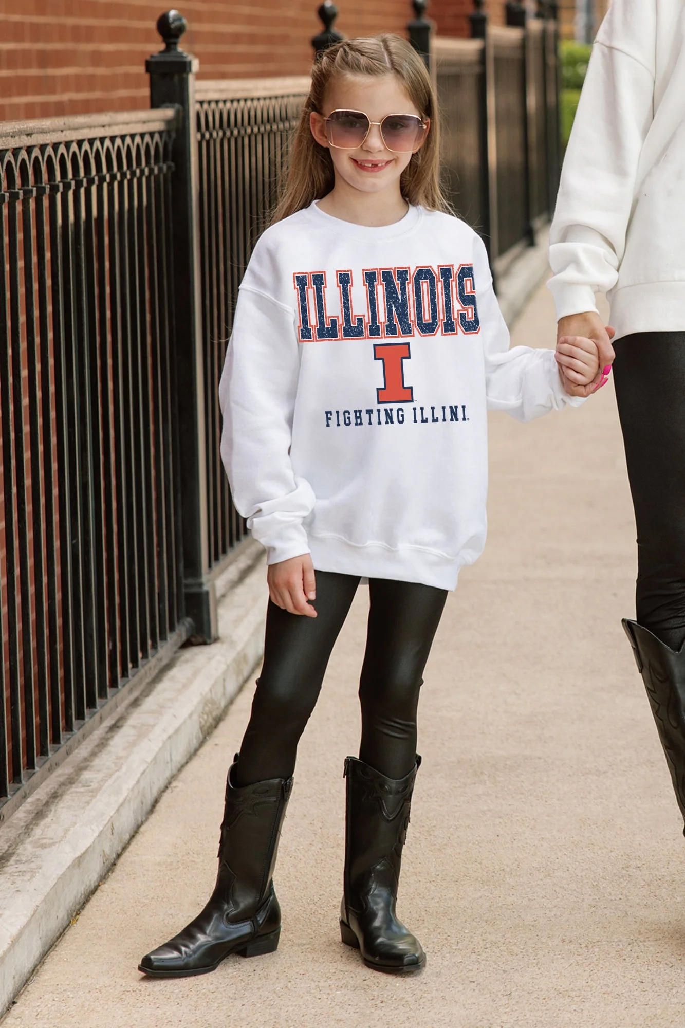 ILLINOIS FIGHTING ILLINI FREESTYLE YOUTH PREMIUM FLEECE SWEATSHIRT - Image 3