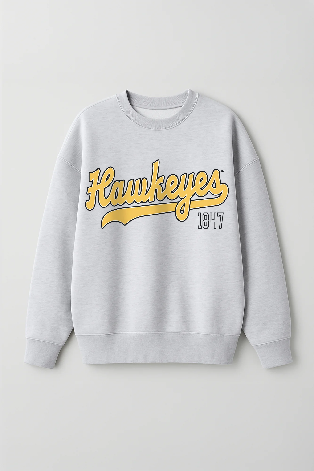 IOWA HAWKEYES CLASSIC WIN PREMIUM FLEECE CREWNECK PULLOVER - Image 6