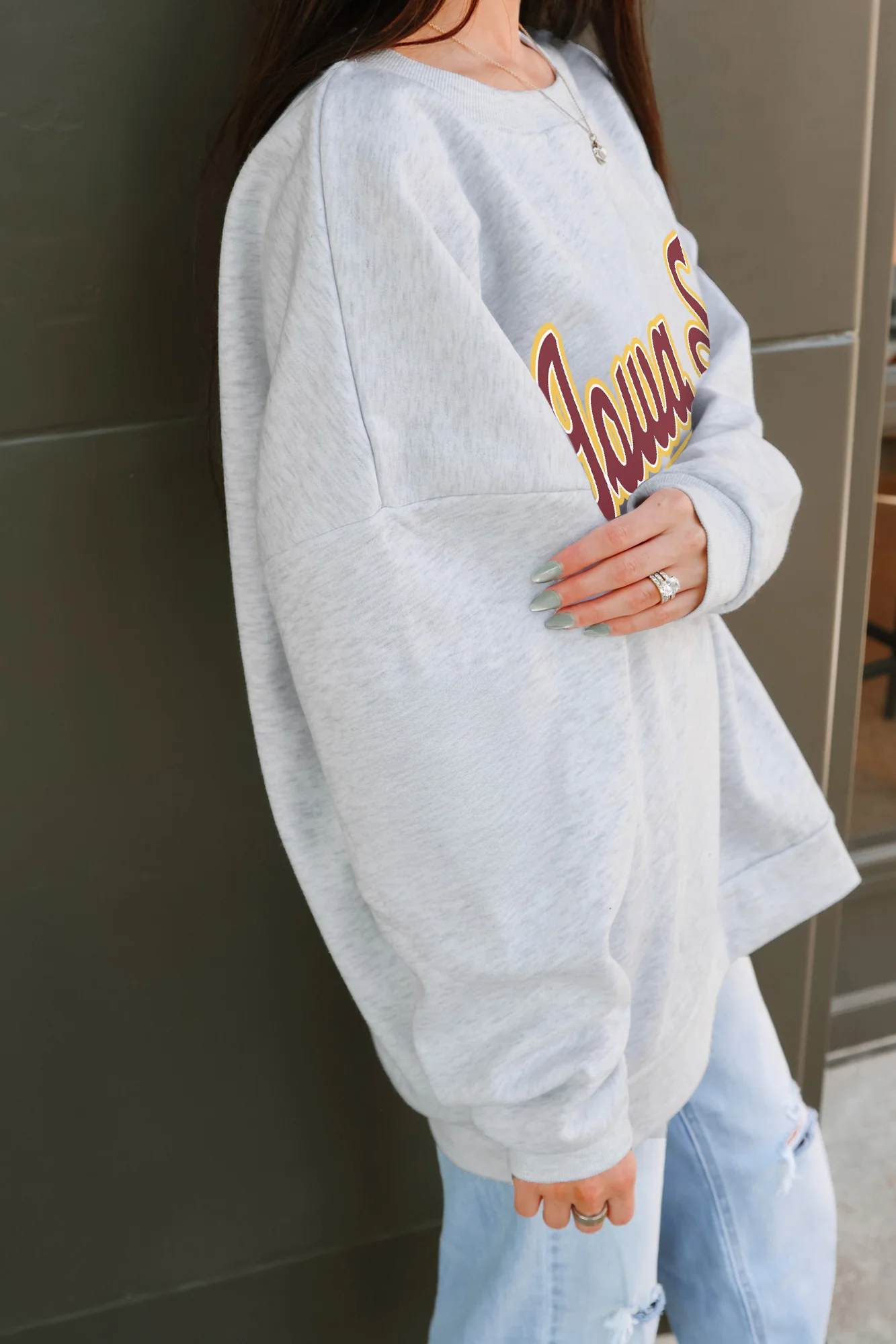 IOWA STATE CYCLONES CLASSIC WIN PREMIUM FLEECE CREWNECK PULLOVER - Image 4