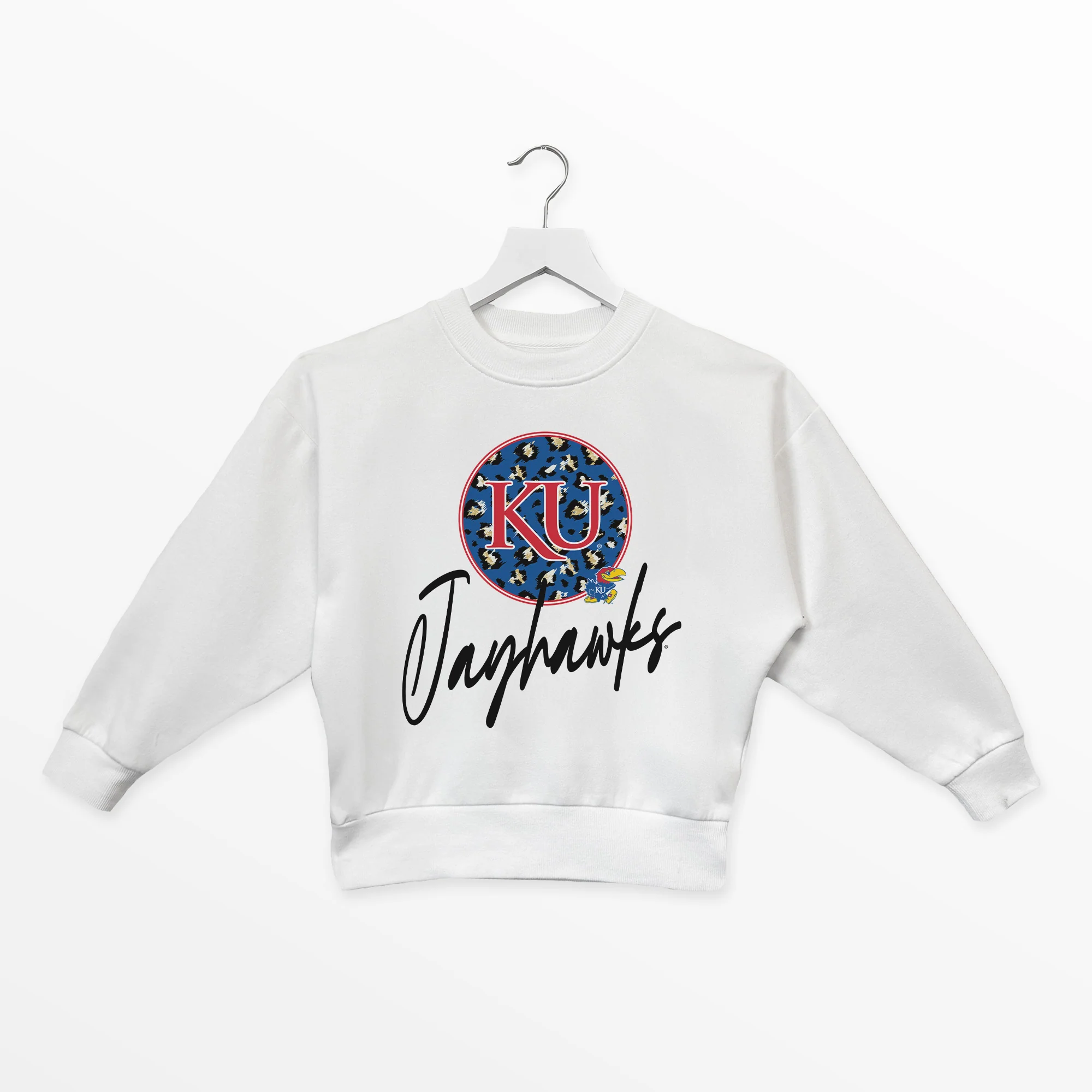 KANSAS JAYHAWKS WILD BREAKTHROUGH YOUTH PREMIUM FLEECE SWEATSHIRT - Image 5