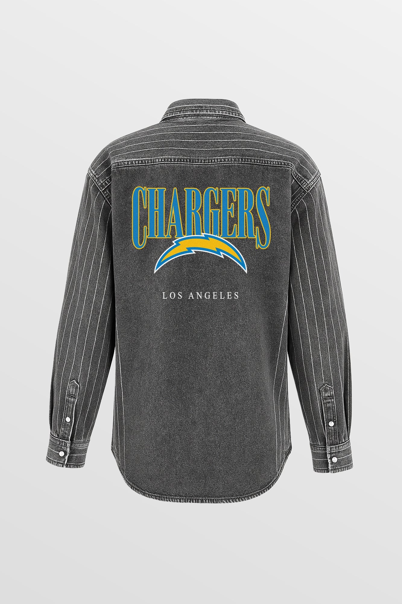 LOS ANGELES CHARGERS END ZONE ENERGY MICRO-RHINESTONE OVERSHIRT BY RANDI MAHOMES - Image 4
