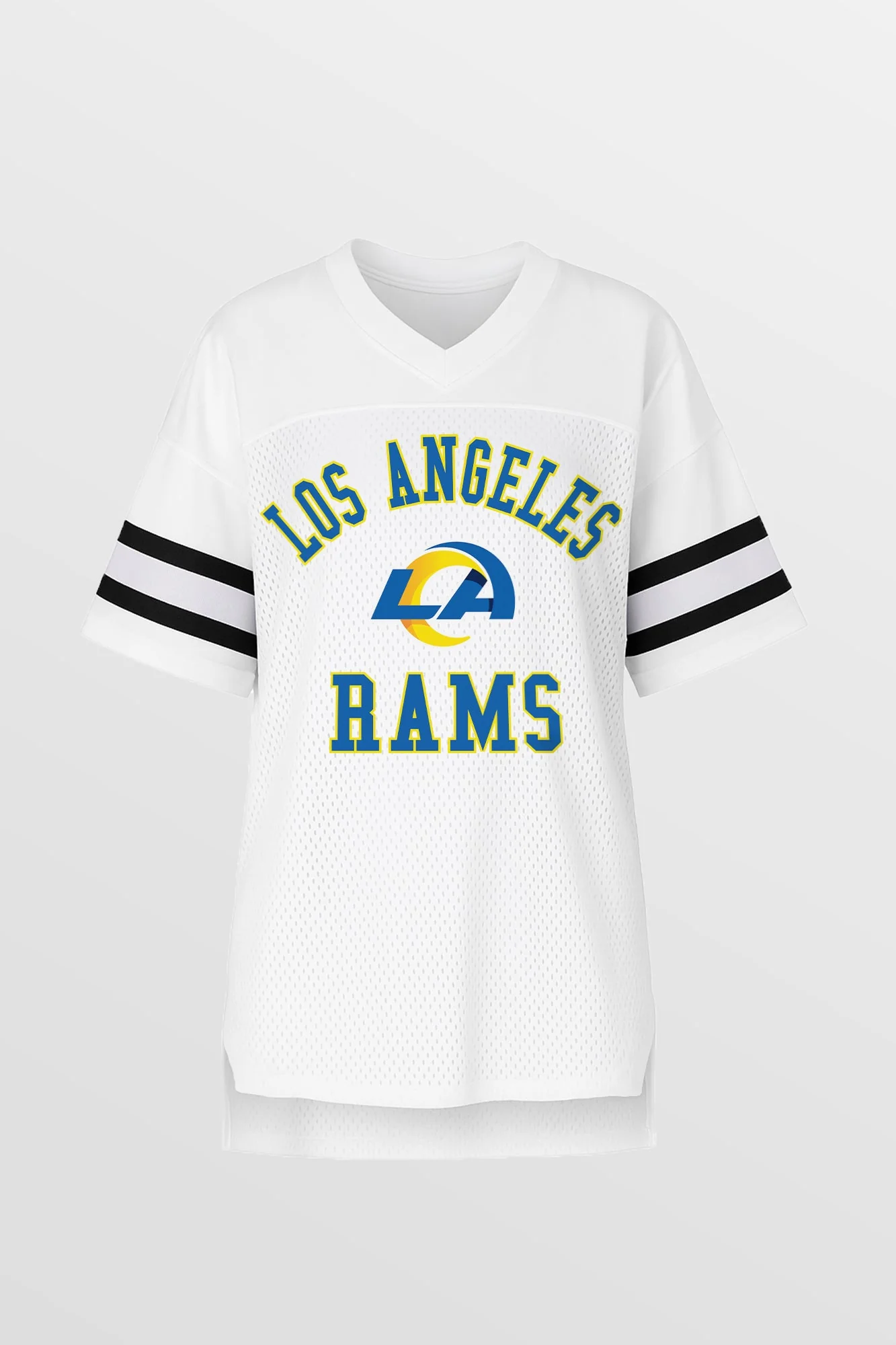 LOS ANGELES RAMS NEXT DOWN ICONIC OVERSIZED FASHION JERSEY BY RANDI MAHOMES