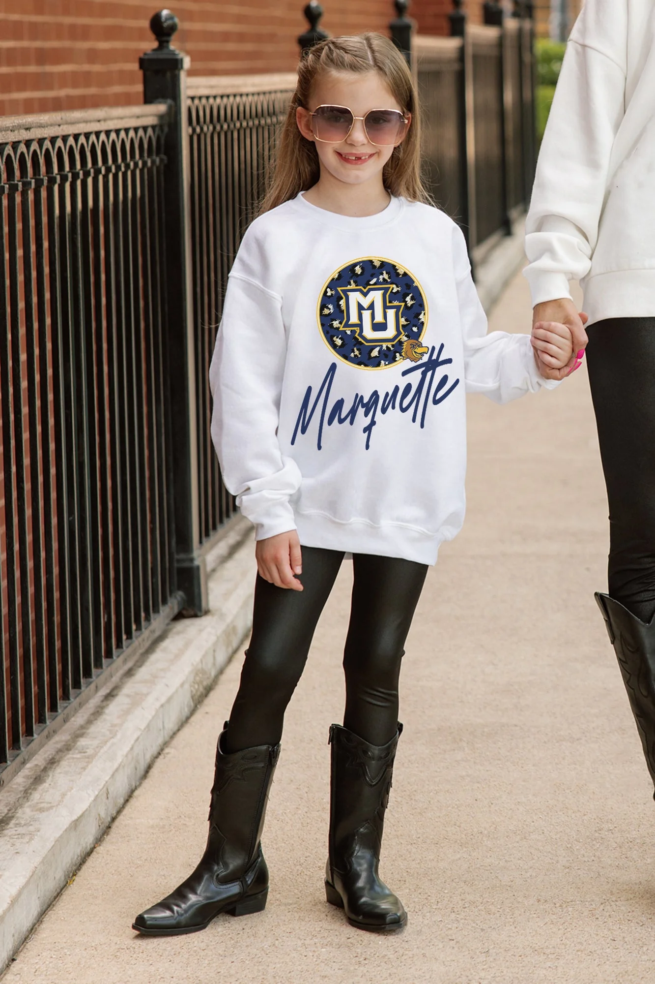MARQUETTE GOLDEN EAGLES WILD BREAKTHROUGH YOUTH PREMIUM FLEECE SWEATSHIRT - Image 3