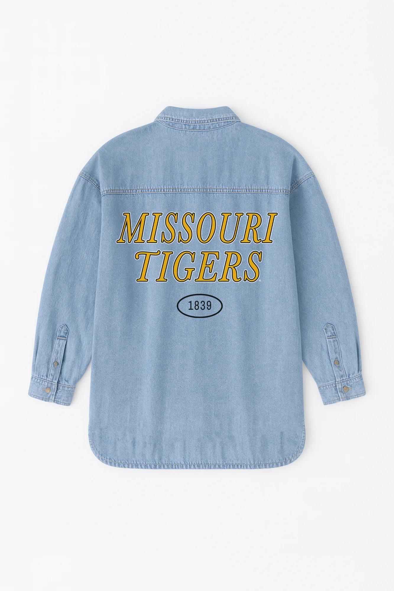 MISSOURI TIGERS OVERSIZED DENIM JACKET - Image 8