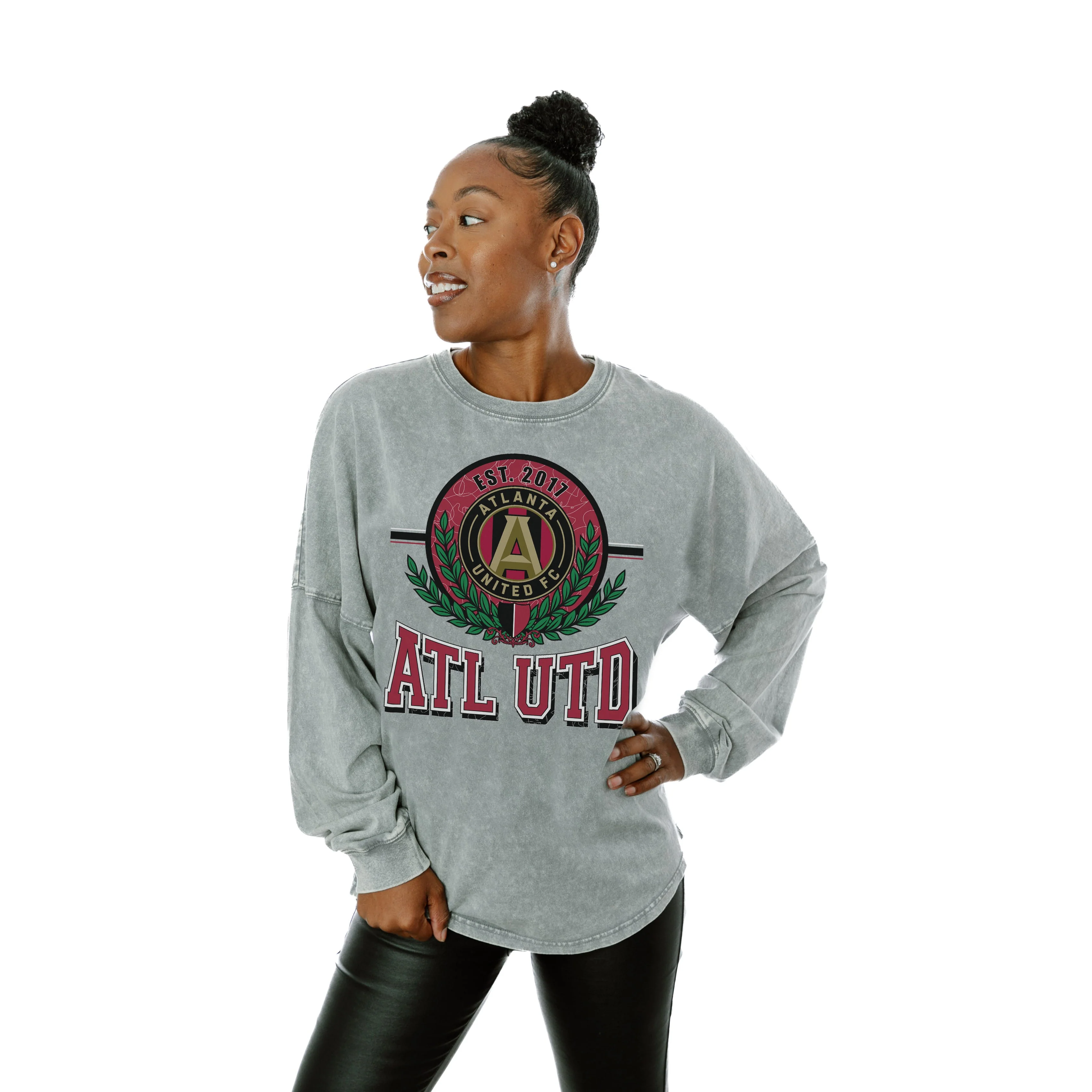 ATLANTA UNITED FC Goal Oriented Faded Wash Pullover - Image 2