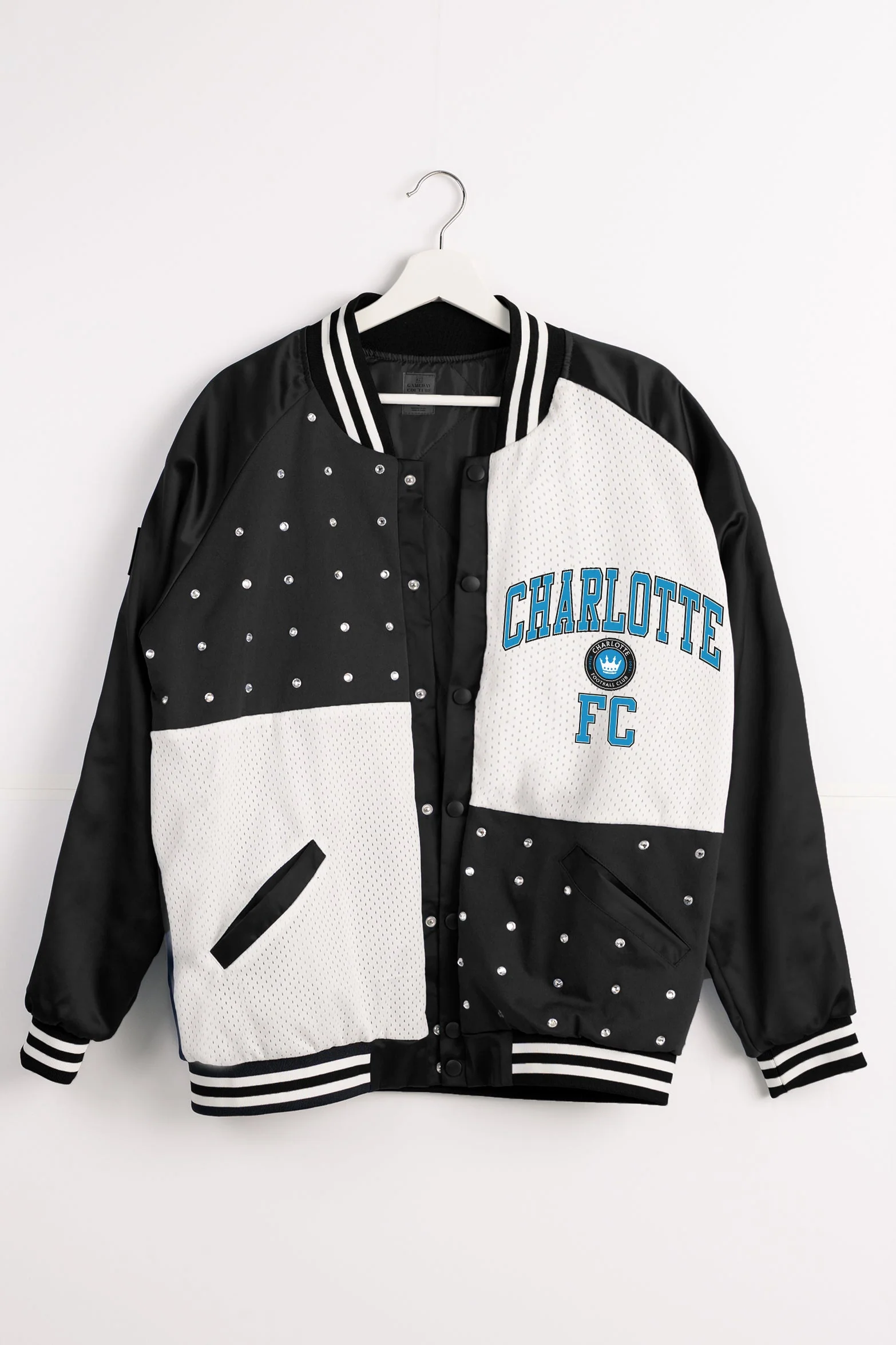 CHARLOTTE FC REFINED RIVALRY THROWBACK VARSITY BOMBER JACKET - Image 8