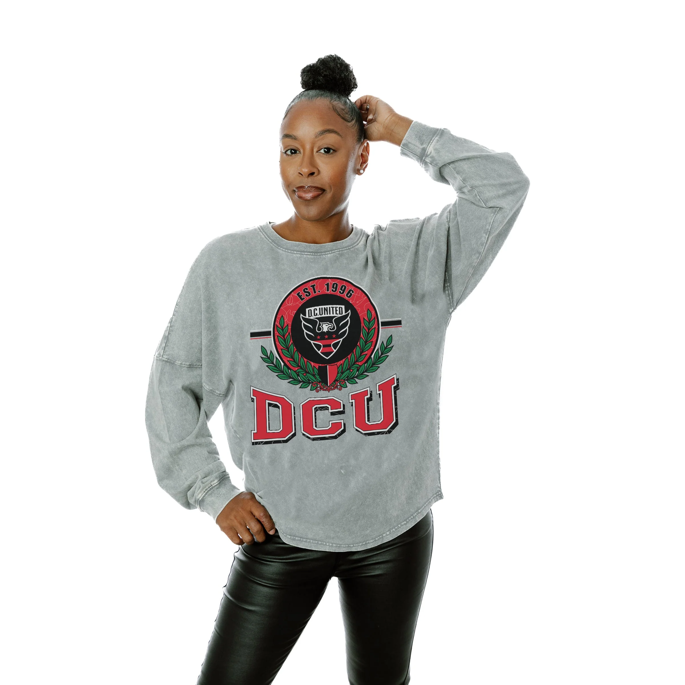 DC UNITED Goal Oriented Faded Wash Pullover - Image 3