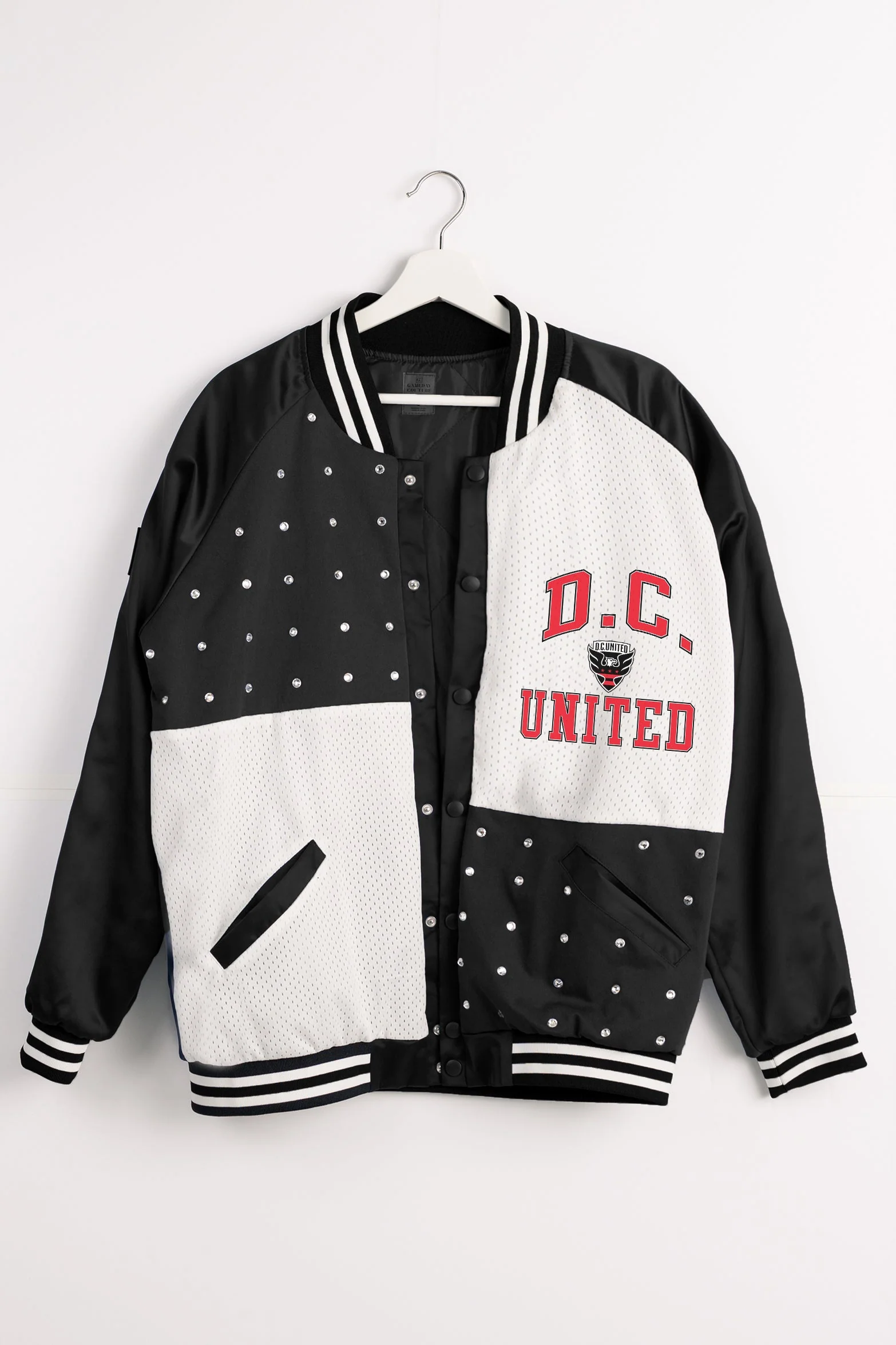 DC UNITED REFINED RIVALRY THROWBACK VARSITY BOMBER JACKET - Image 8