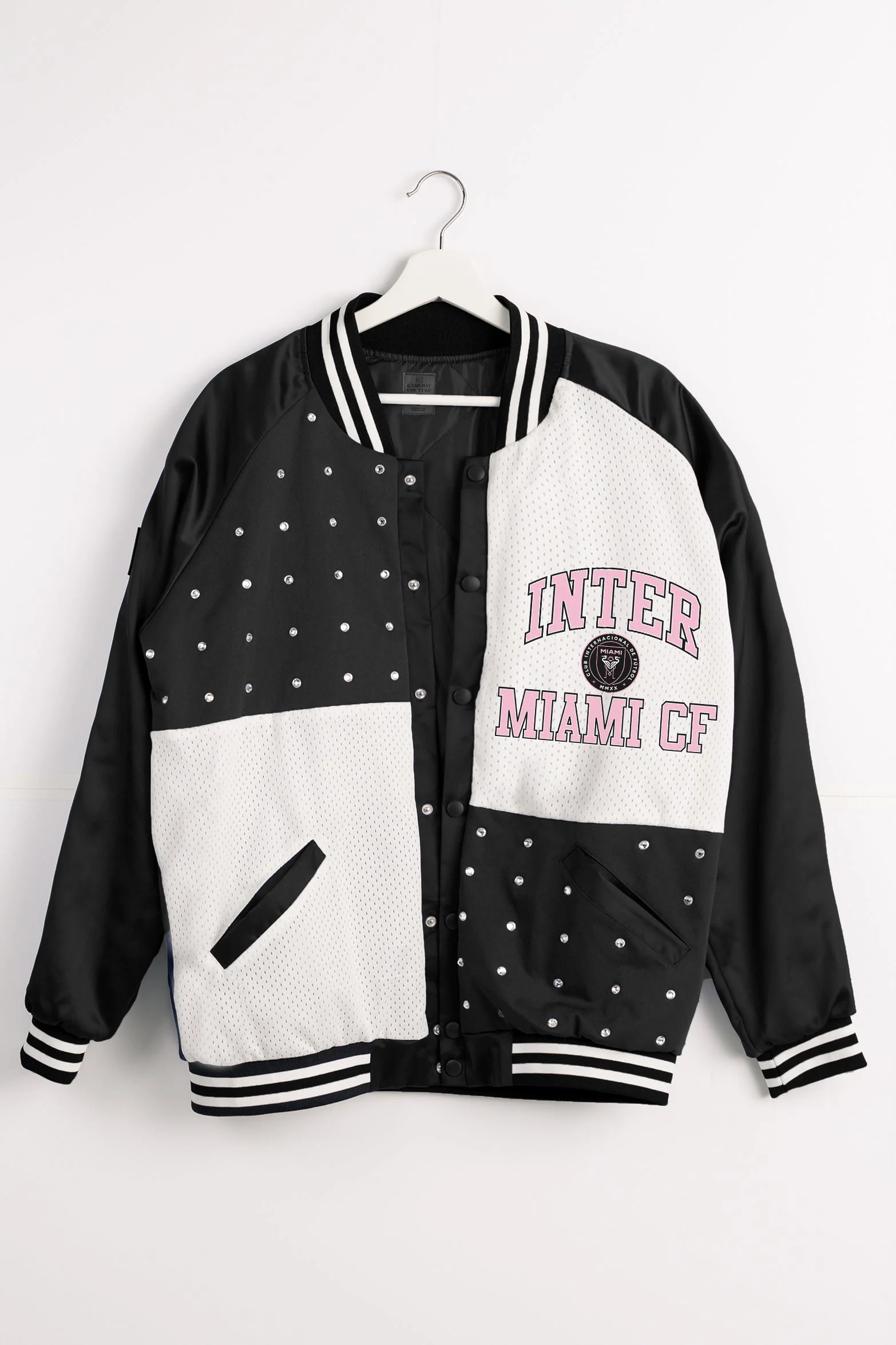 INTER MIAMI CF REFINED RIVALRY THROWBACK VARSITY BOMBER JACKET - Image 8