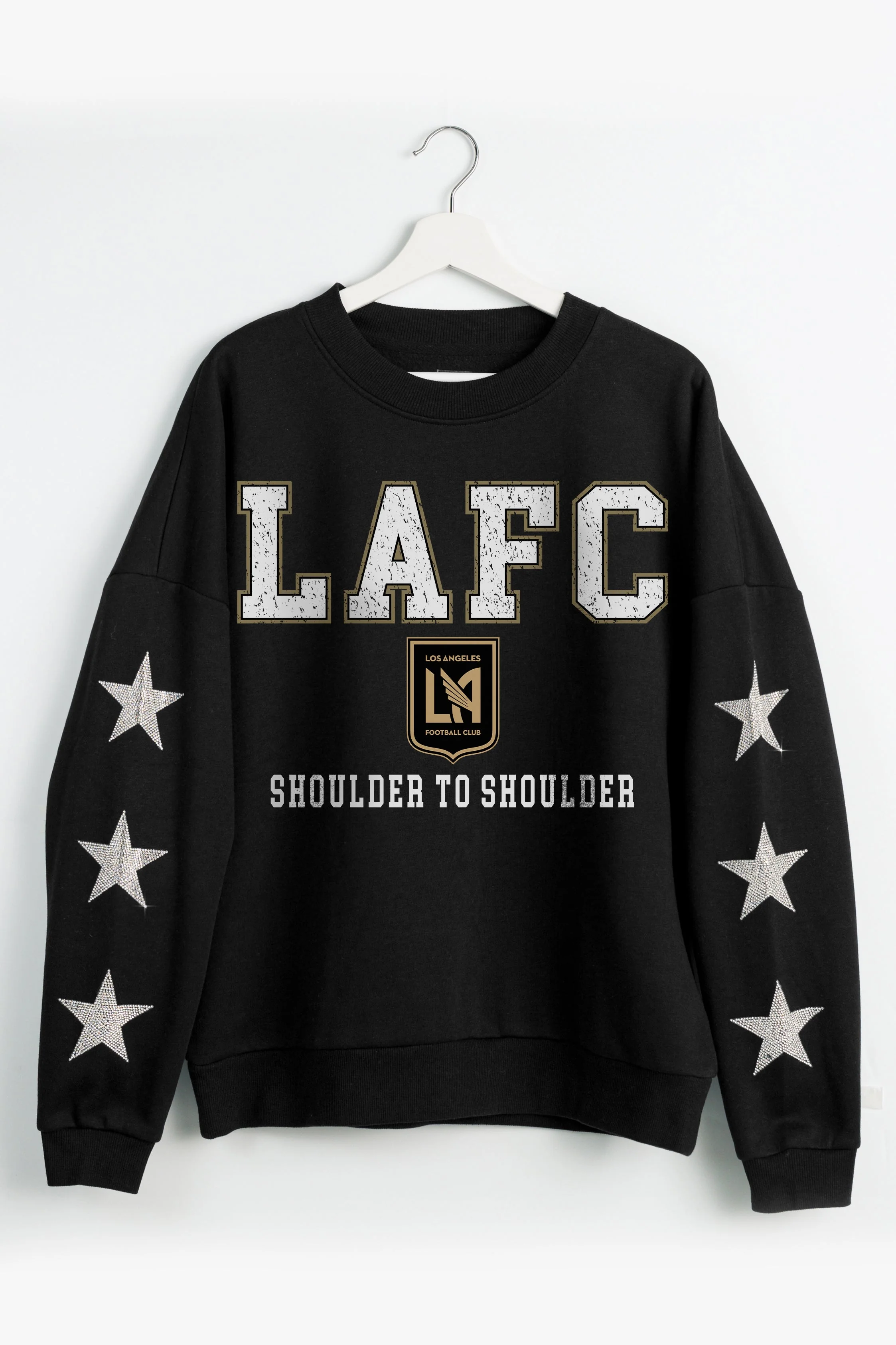 LOS ANGELES FC VELOCITY STAR EMBELLISHED CREW SWEATSHIRT - Image 8