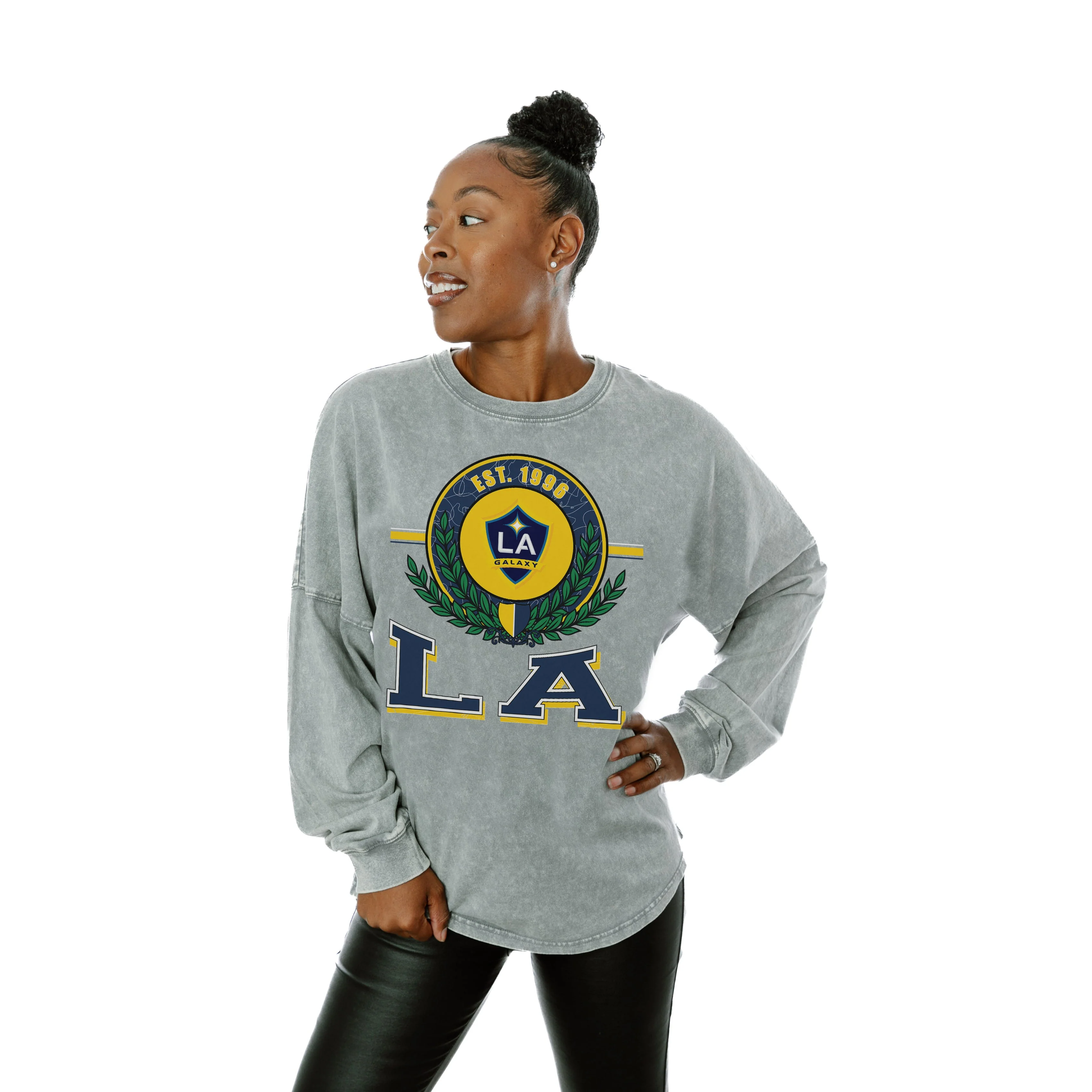 LOS ANGELES GALAXY Goal Oriented Faded Wash Pullover - Image 2