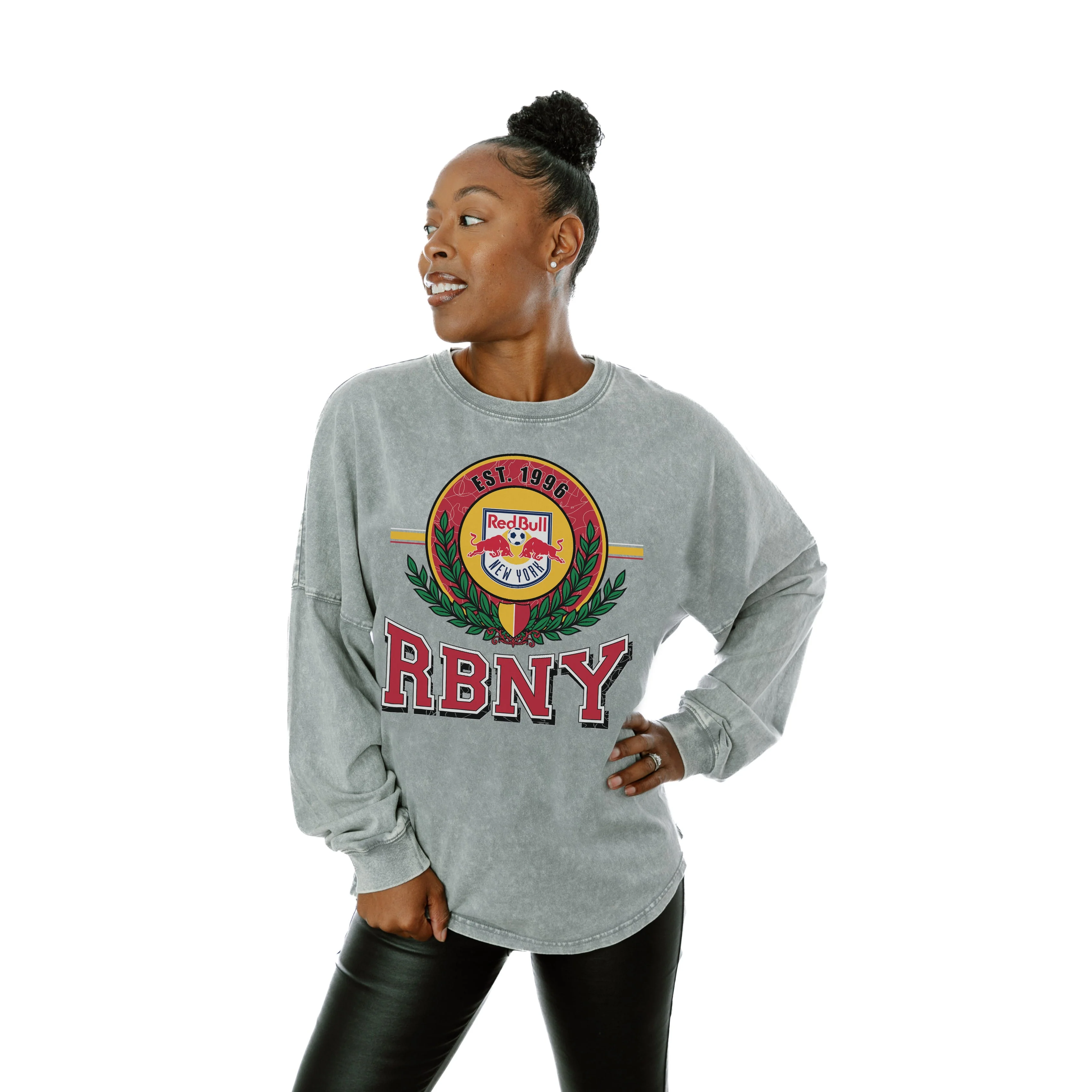 NEW YORK RED BULLS Goal Oriented Faded Wash Pullover - Image 2