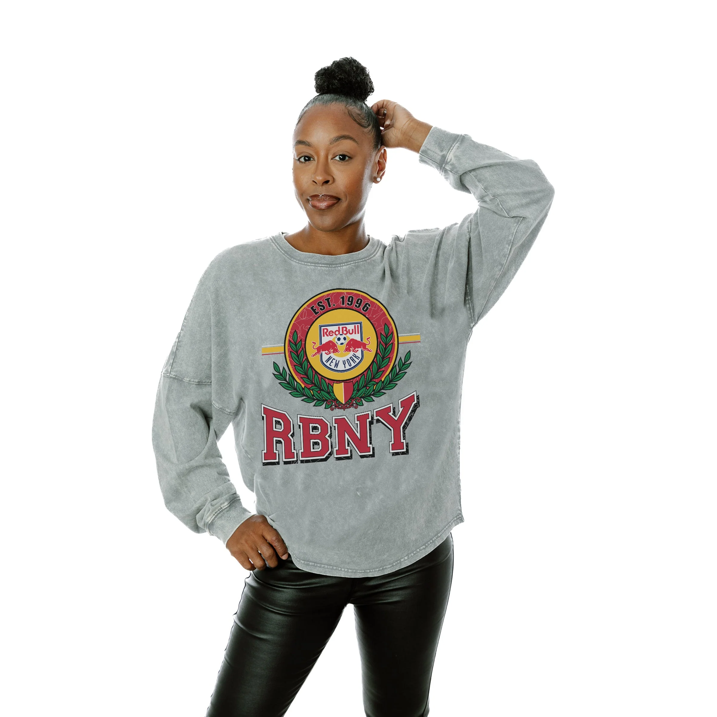 NEW YORK RED BULLS Goal Oriented Faded Wash Pullover - Image 3