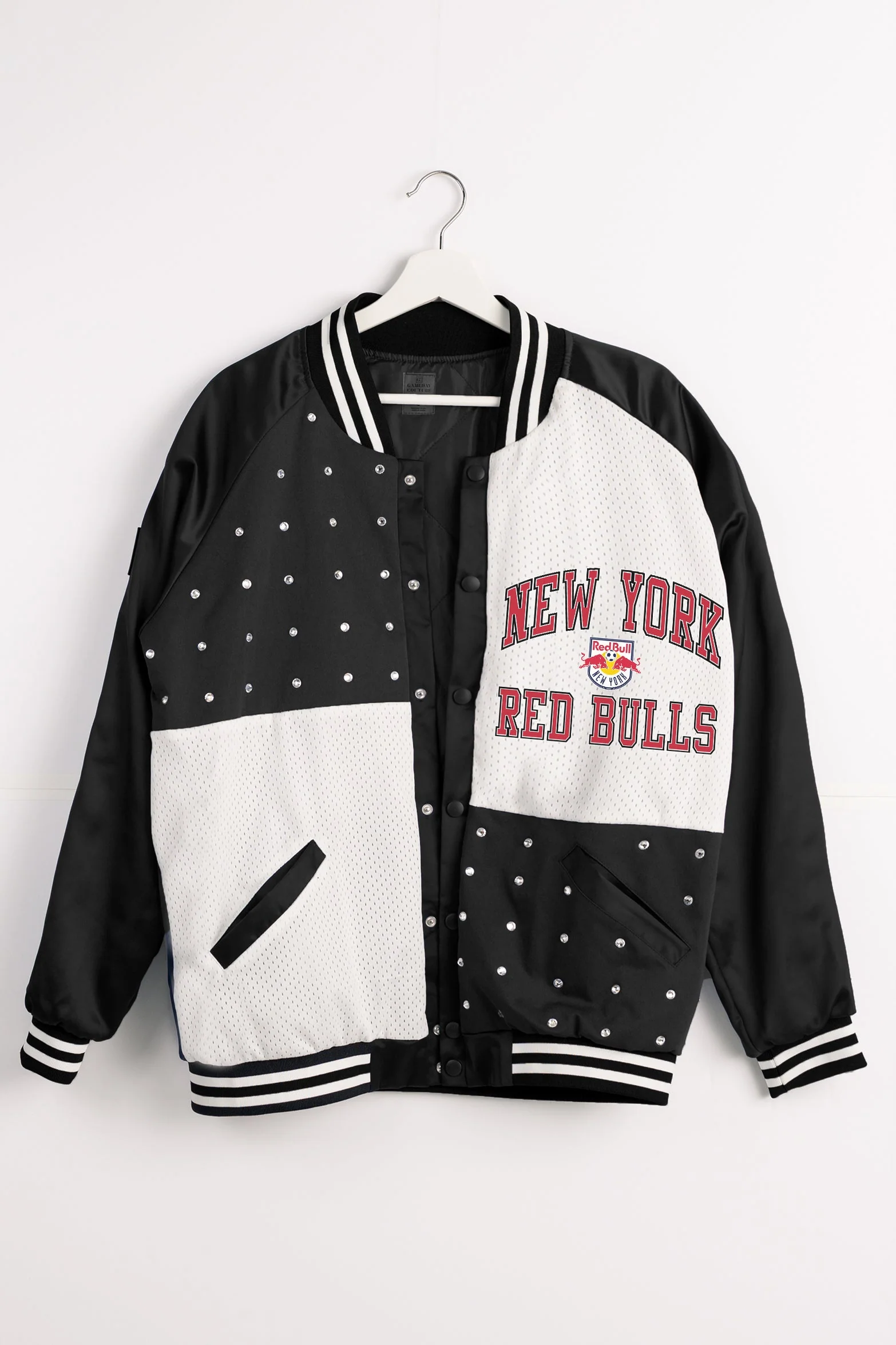 NEW YORK RED BULLS REFINED RIVALRY THROWBACK VARSITY BOMBER JACKET - Image 8