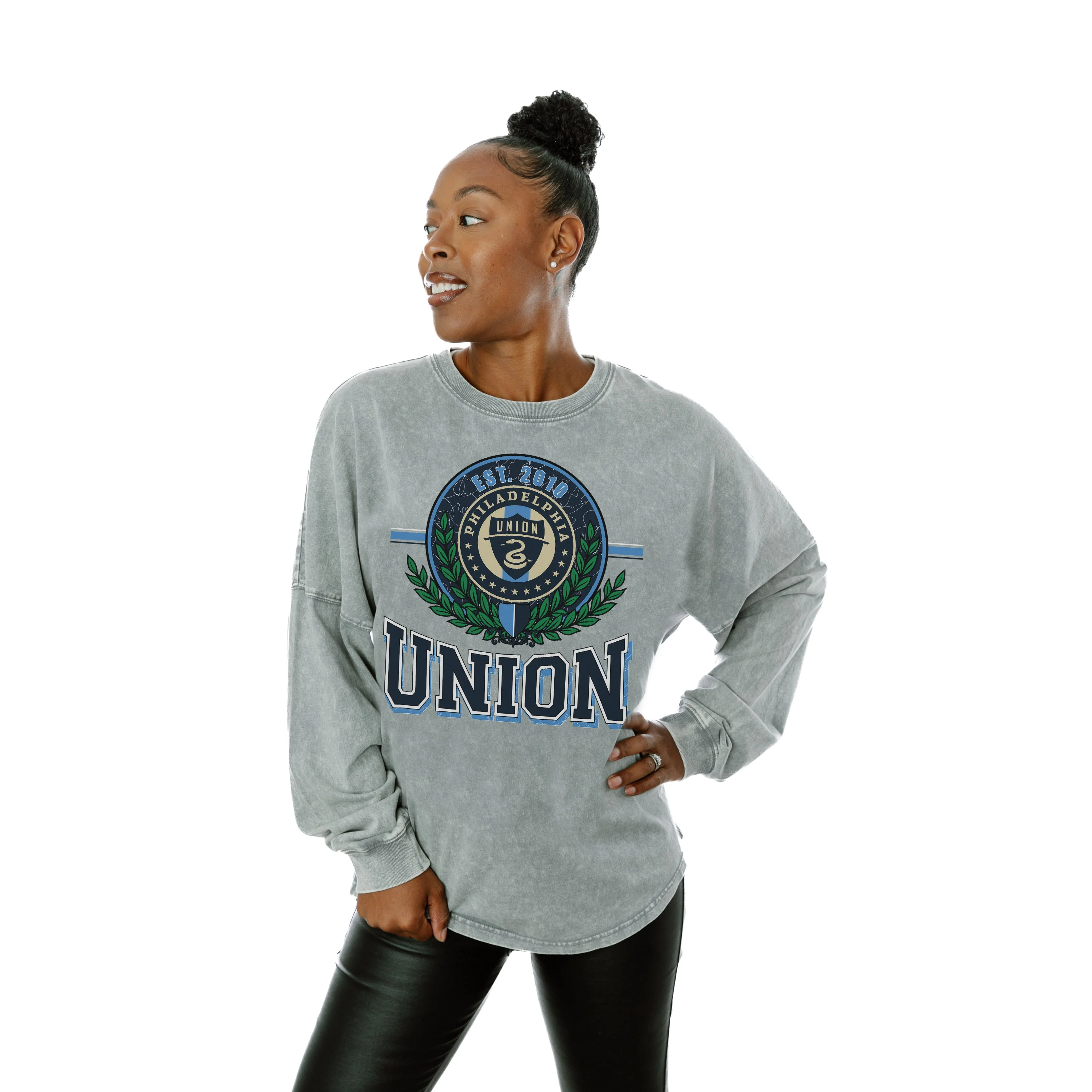 PHILADELPHIA UNION Goal Oriented Faded Wash Pullover - Image 2