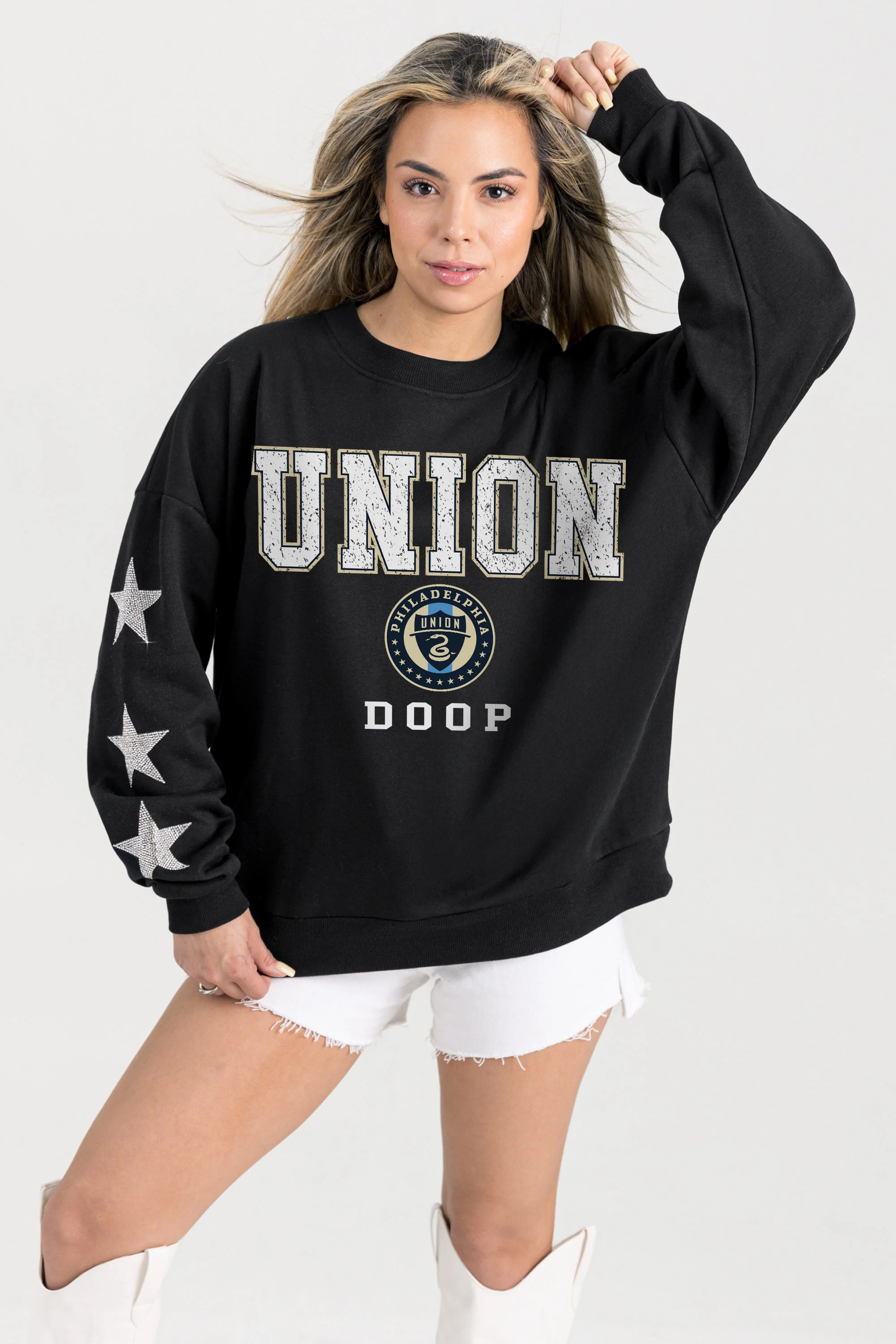 PHILADELPHIA UNION VELOCITY STAR EMBELLISHED CREW SWEATSHIRT - Image 5