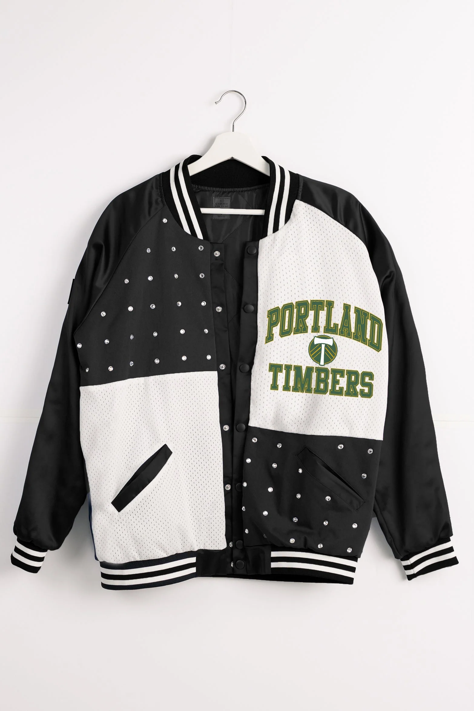 PORTLAND TIMBERS REFINED RIVALRY THROWBACK VARSITY BOMBER JACKET - Image 7