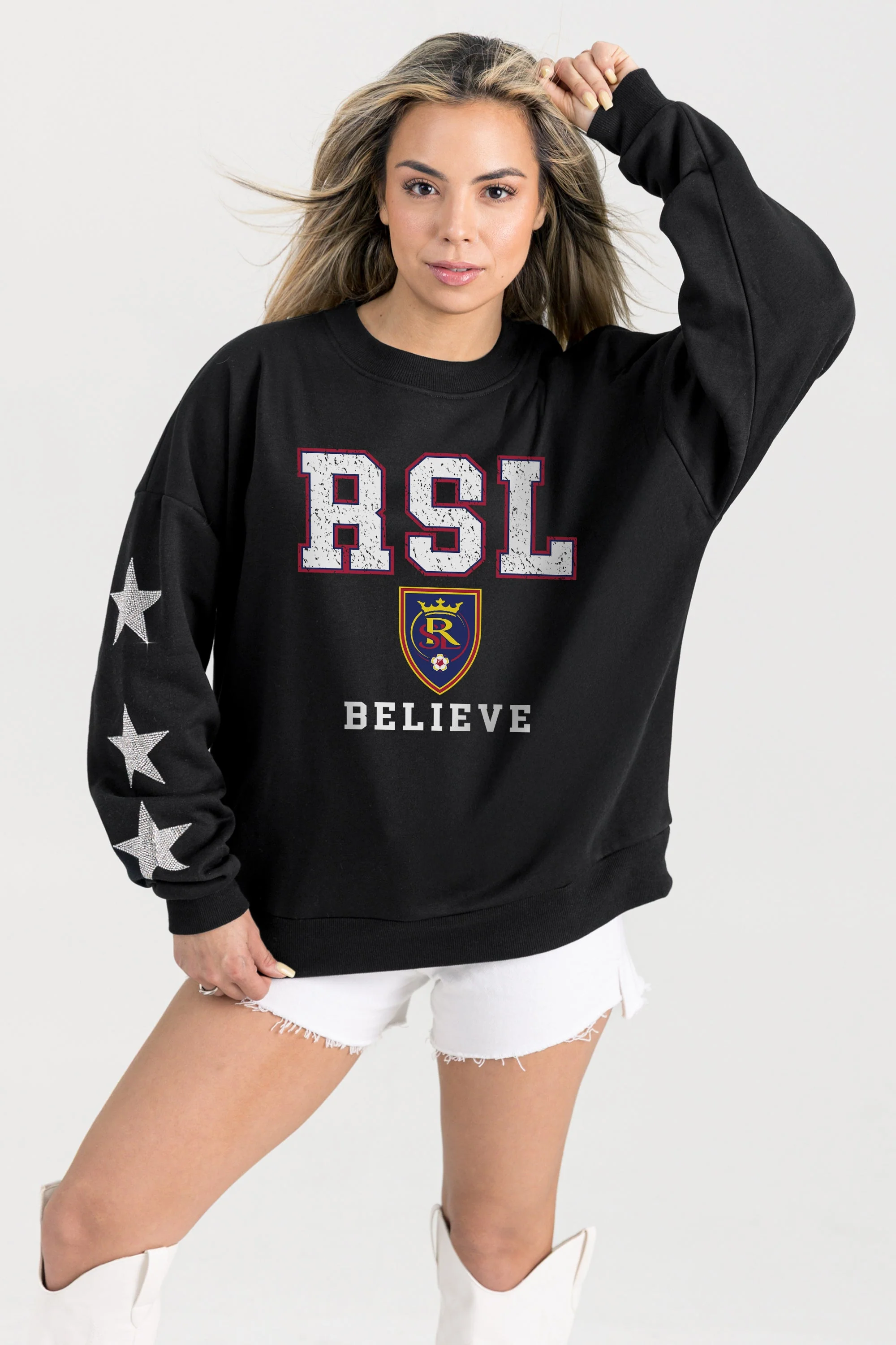 REAL SALT LAKE VELOCITY STAR EMBELLISHED CREW SWEATSHIRT - Image 5