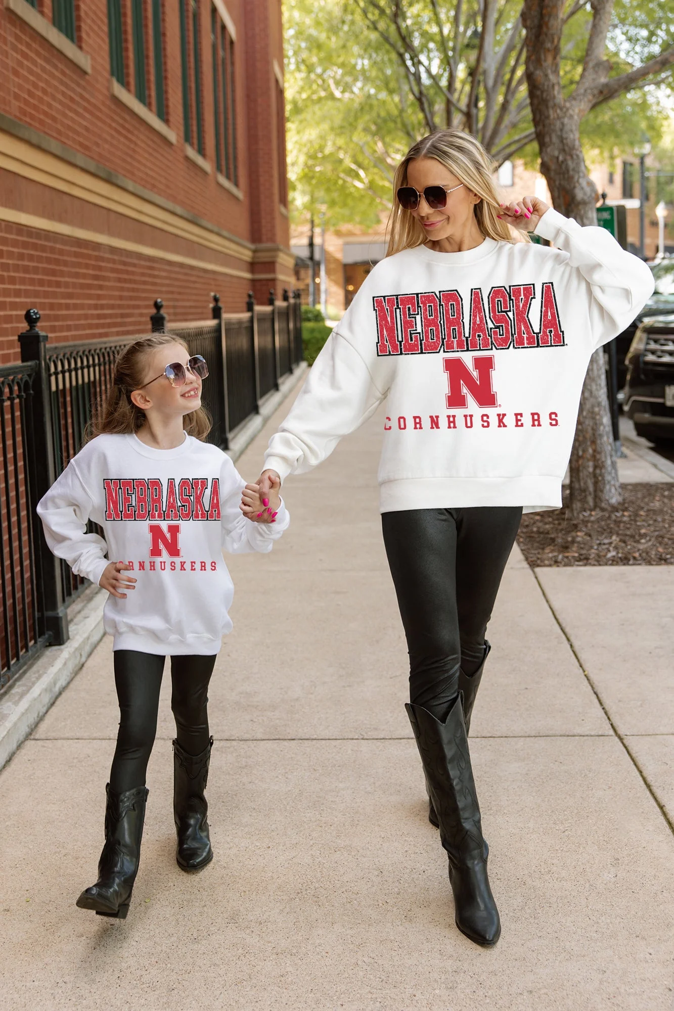 NEBRASKA CORNHUSKERS FREESTYLE YOUTH PREMIUM FLEECE SWEATSHIRT - Image 4