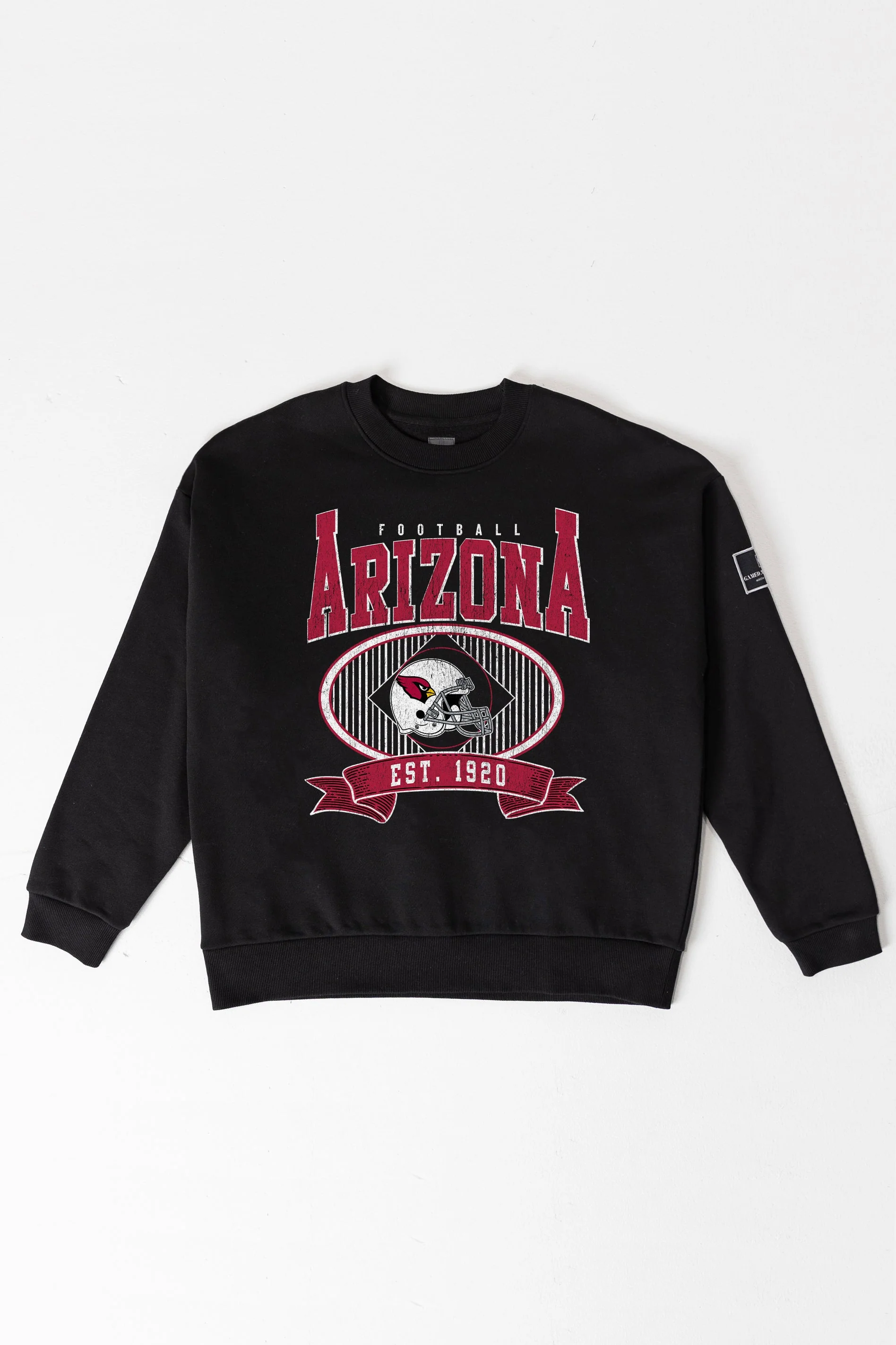 ARIZONA CARDINALS BOLD CHEERS BLACK LABEL PREMIUM FLEECE CREW SWEATSHIRT - Image 8