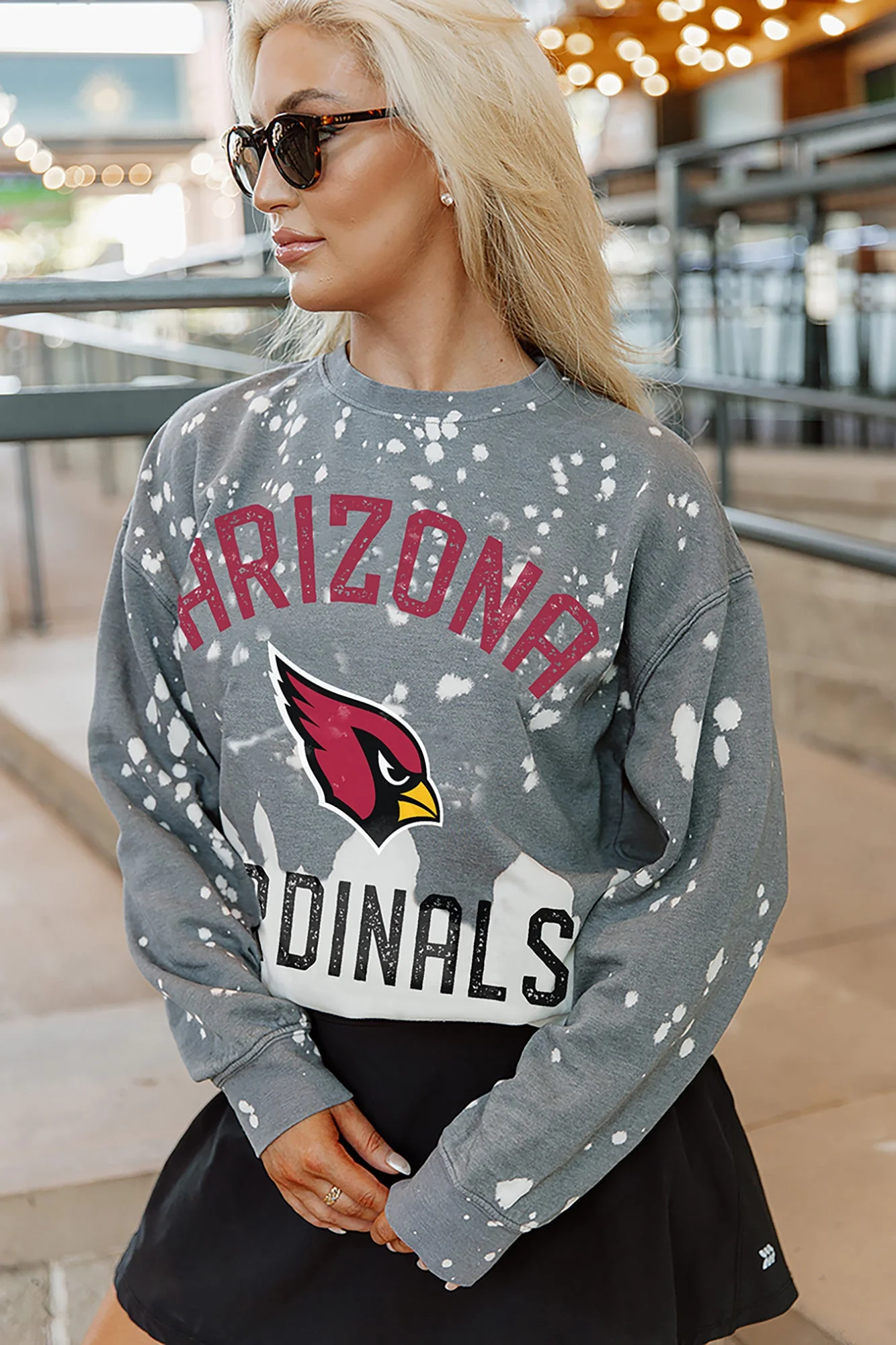 ARIZONA CARDINALS Coin Toss Long-Sleeve French Terry Pullover - Image 3