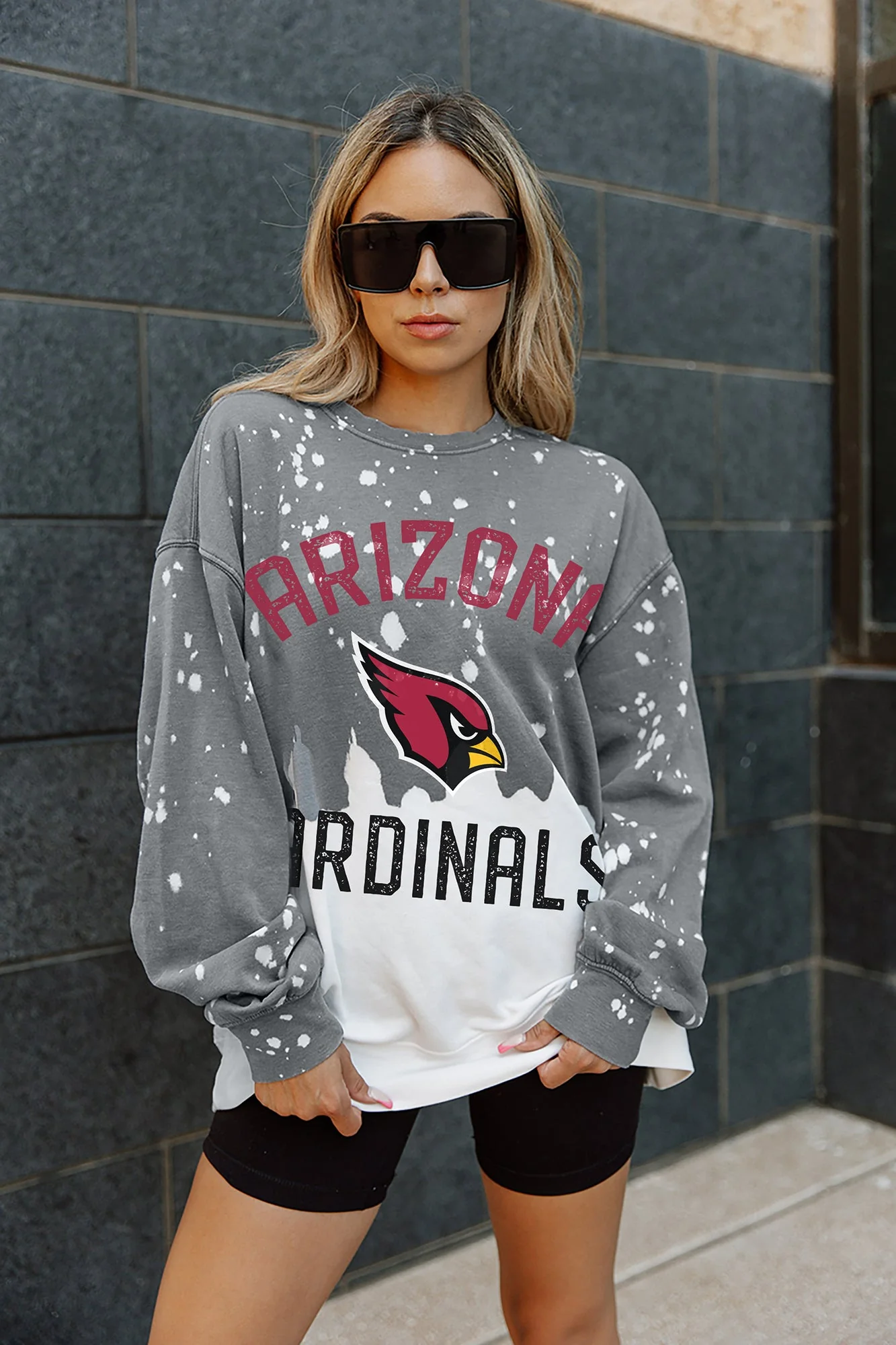 ARIZONA CARDINALS Coin Toss Long-Sleeve French Terry Pullover - Image 5
