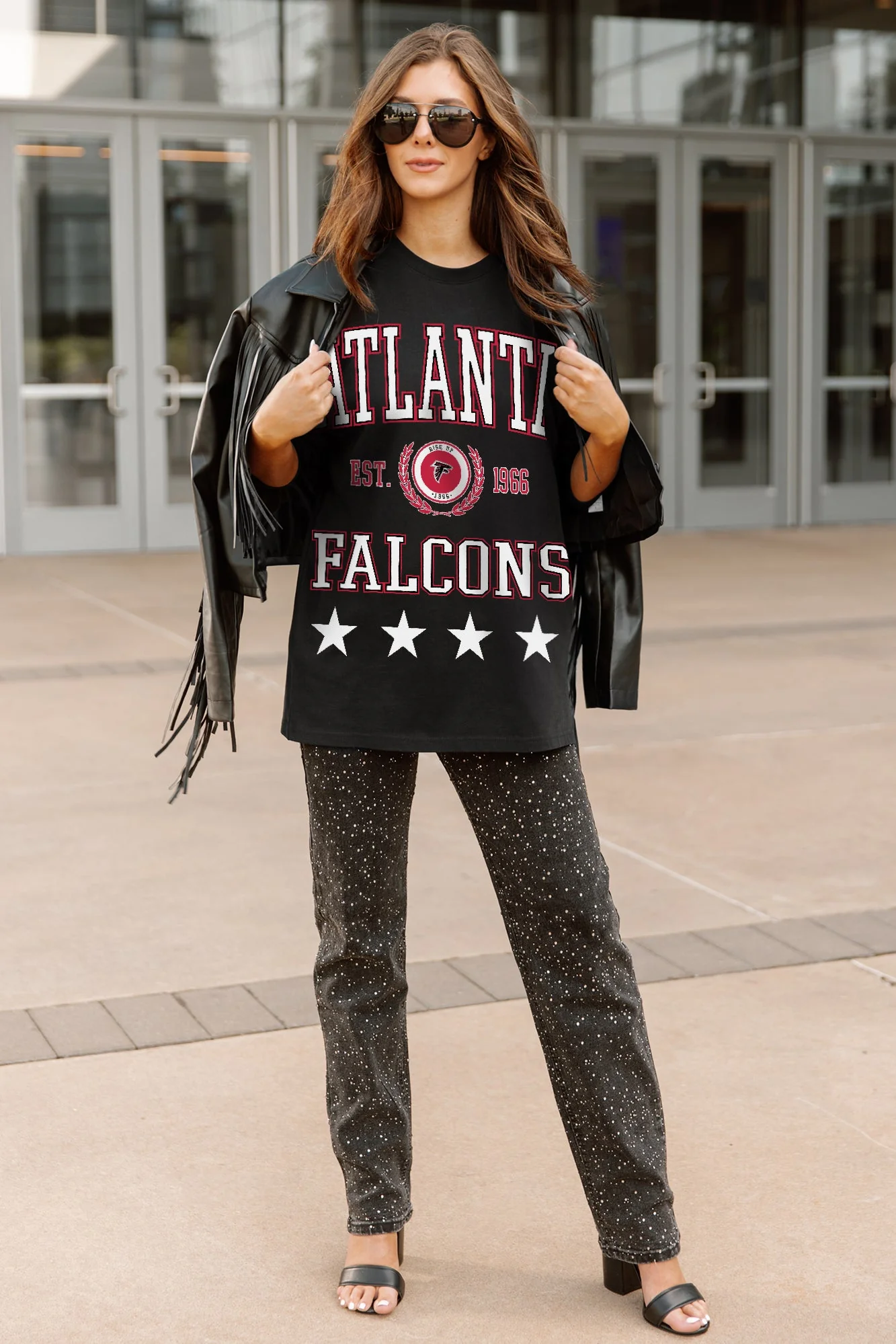 ATLANTA FALCONS EVERYDAY STAR ESSENTIAL RELAXED FIT LONG SLEEVE TEE - Image 3