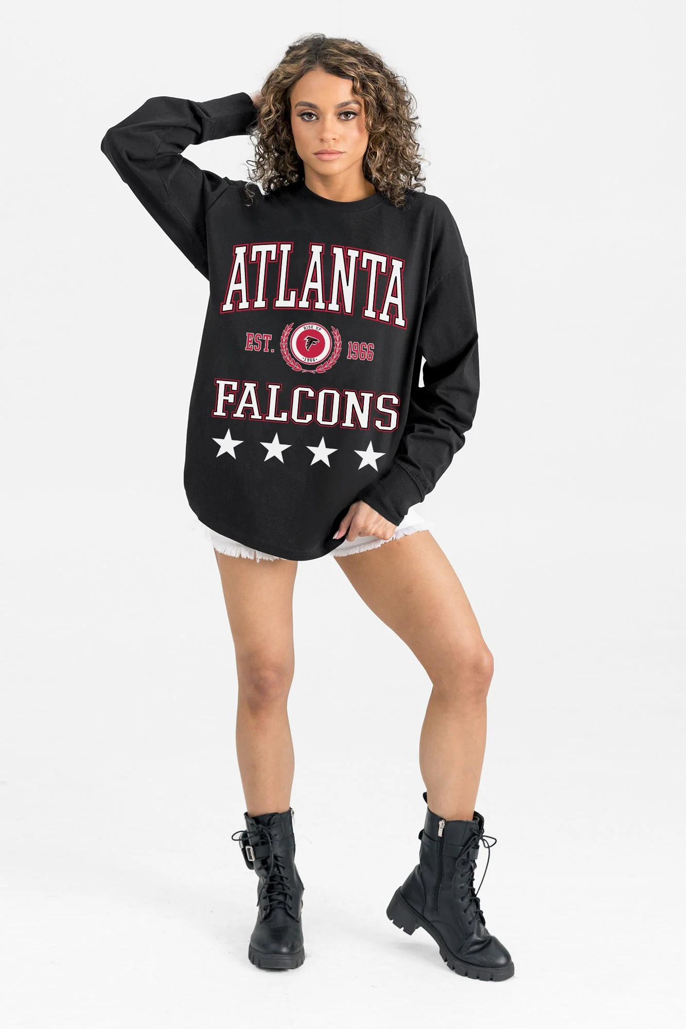 ATLANTA FALCONS EVERYDAY STAR ESSENTIAL RELAXED FIT LONG SLEEVE TEE - Image 5