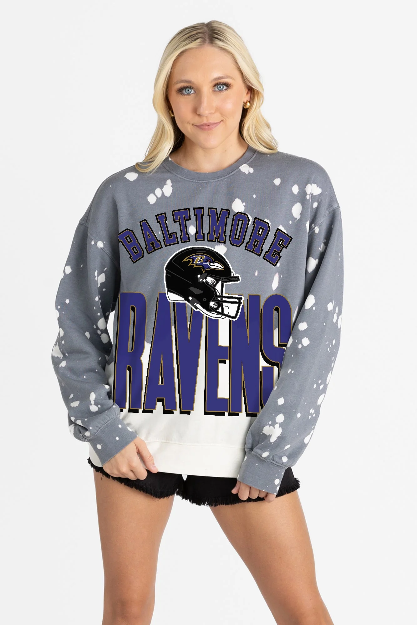 BALTIMORE RAVENS ARCH RIVALS LONG-SLEEVE FRENCH TERRY PULLOVER - Image 6