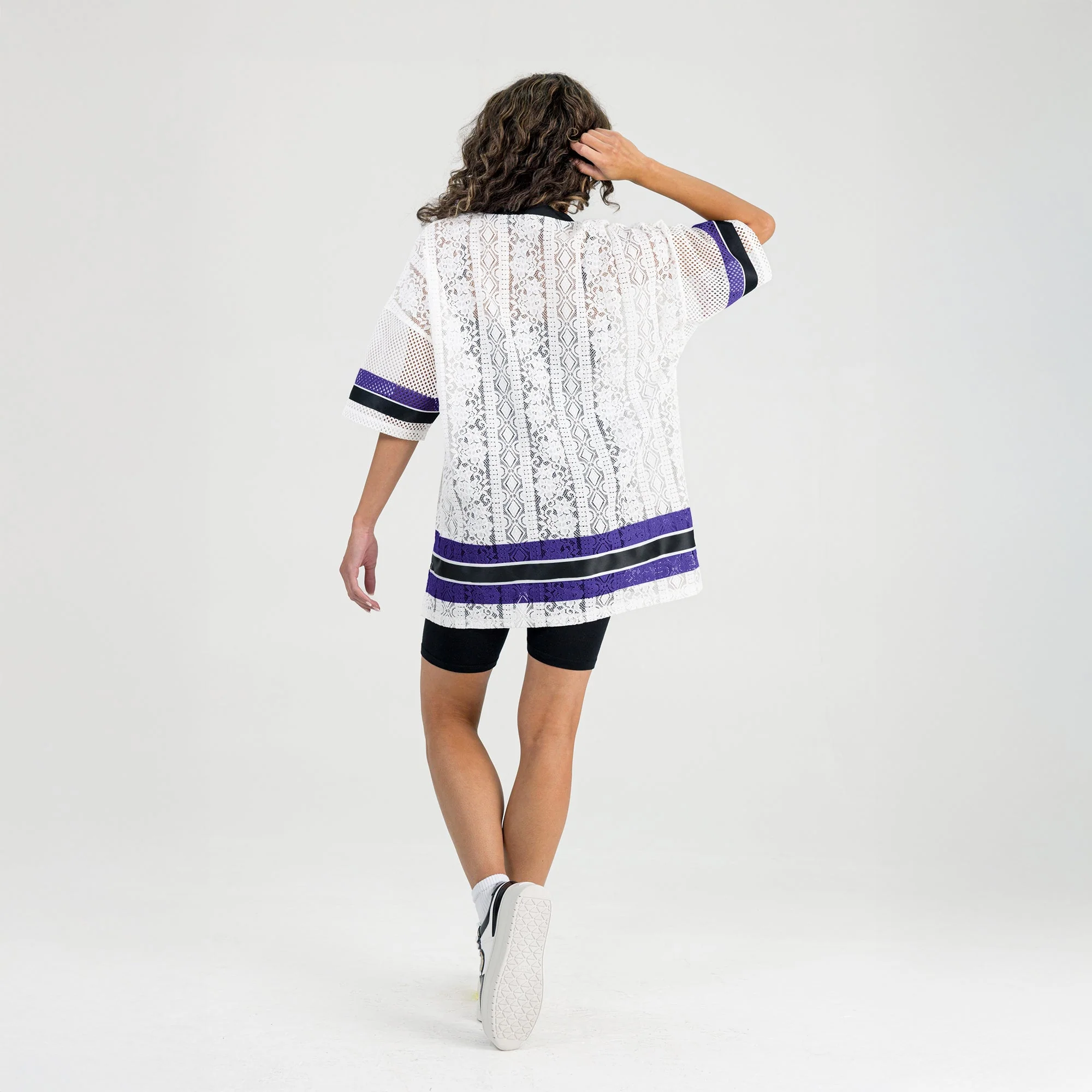 BALTIMORE RAVENS HIGH NOTE LACE FASHION TOP - Image 5