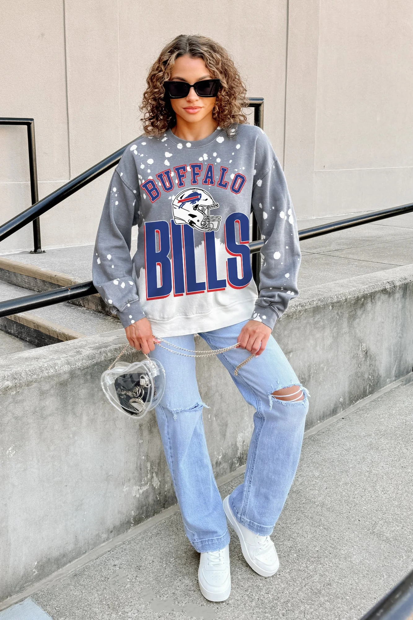 BUFFALO BILLS ARCH RIVALS LONG-SLEEVE FRENCH TERRY PULLOVER