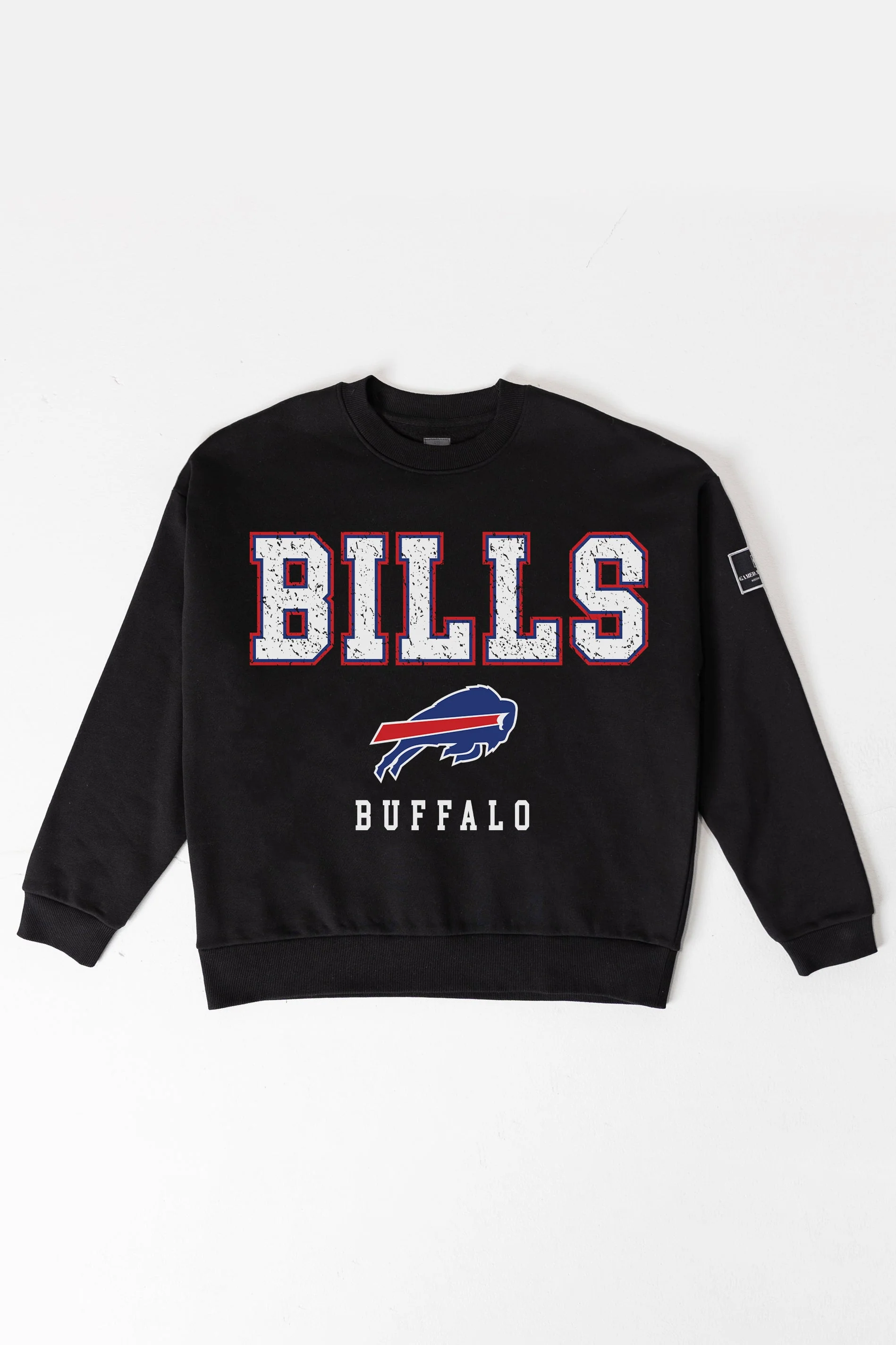 BUFFALO BILLS LEVEL UP BLACK LABEL PREMIUM FLEECE CREW SWEATSHIRT - Image 8