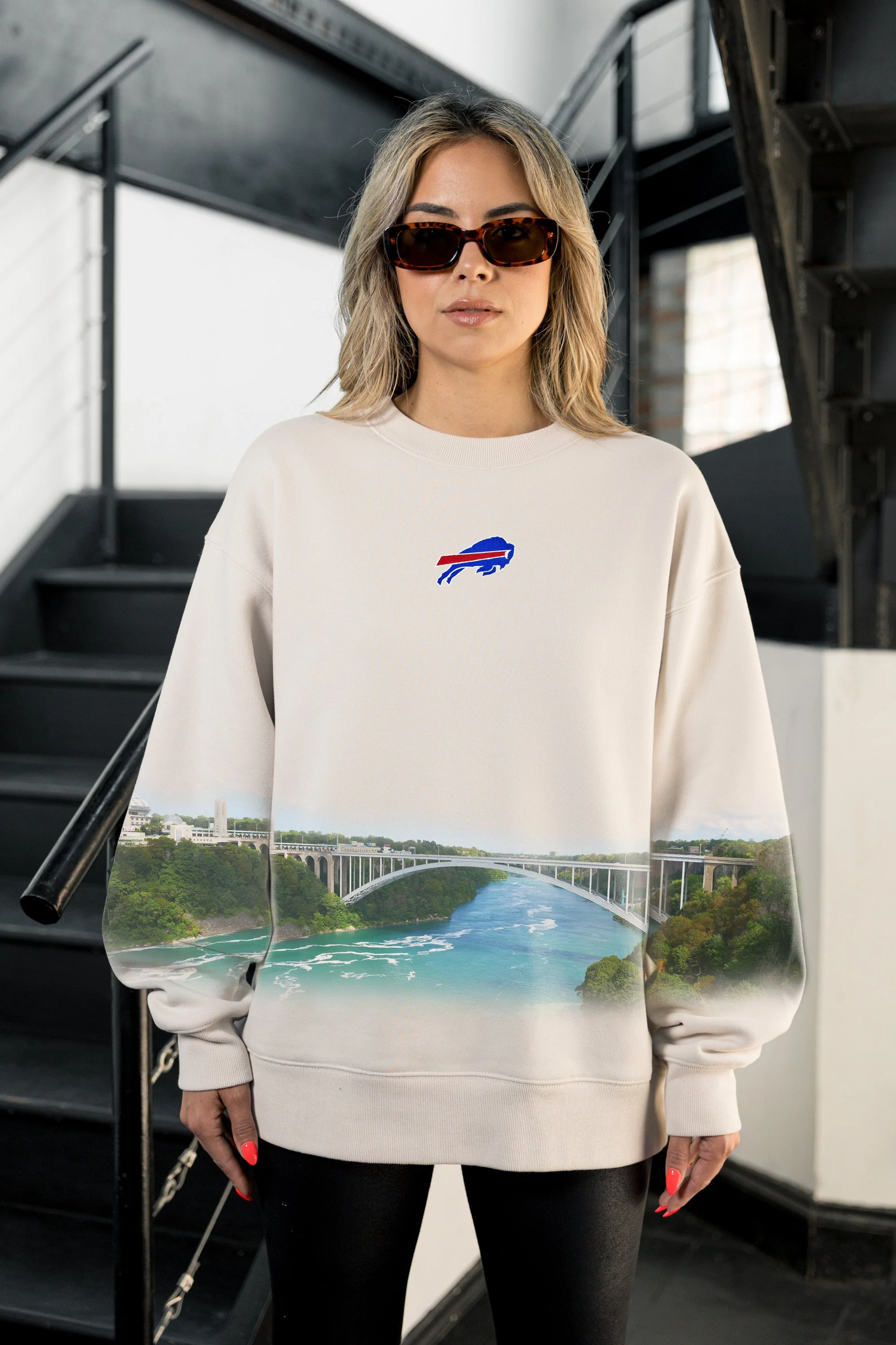 BUFFALO BILLS POWER MOVE PREMIUM DROP SHOULDER PULLOVER - Image 2