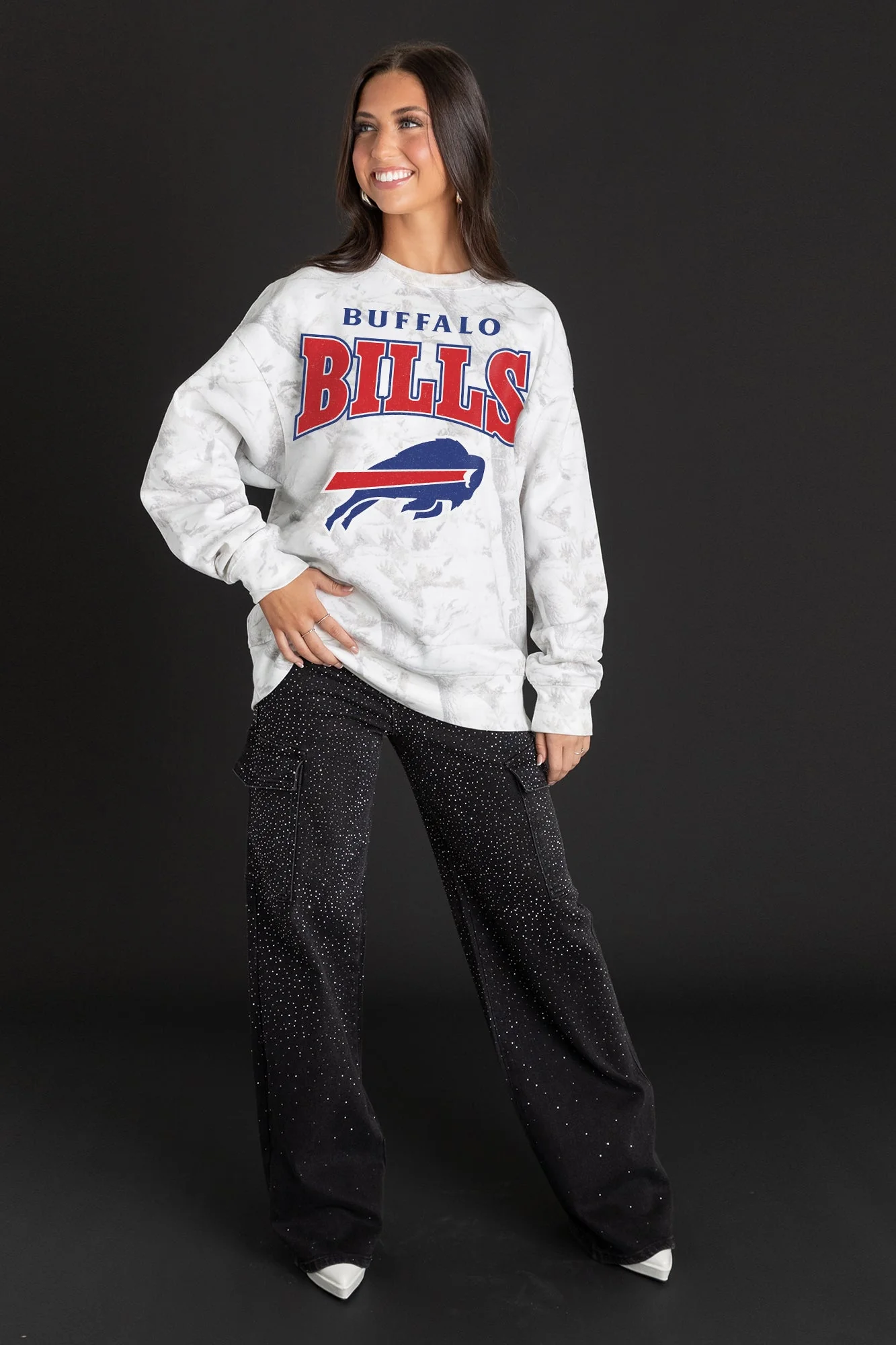 BUFFALO BILLS RALLY READY PREMIUM DROP SHOULDER CAMO PULLOVER - Image 4