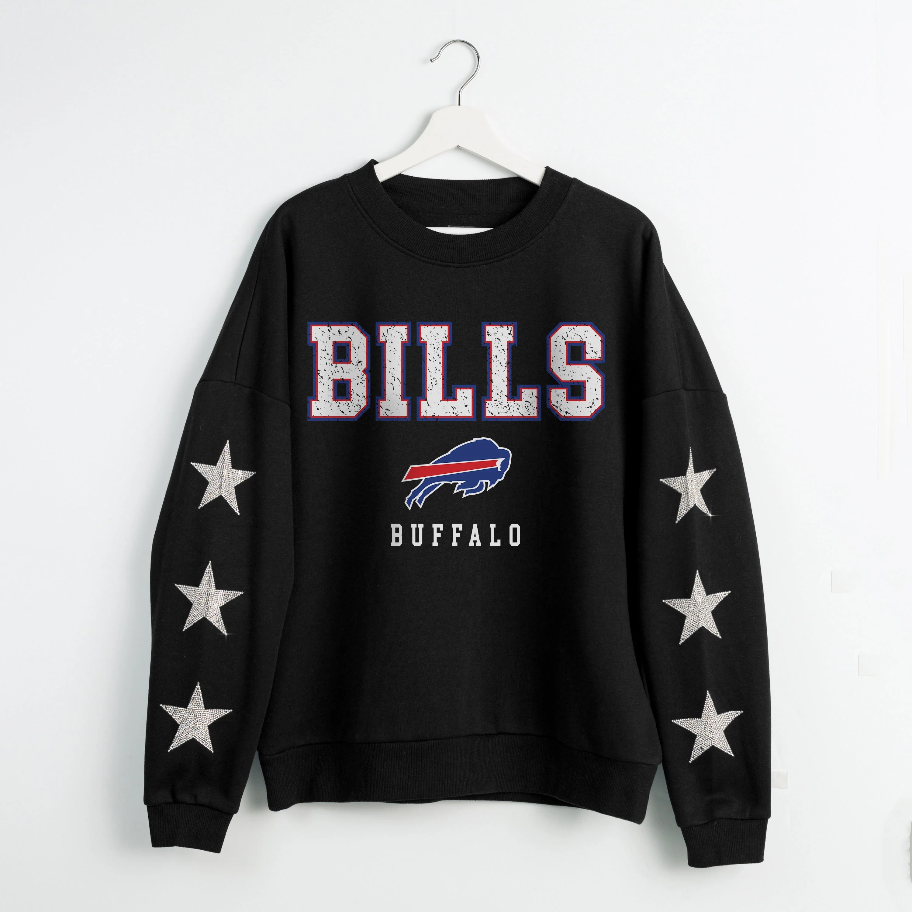 BUFFALO BILLS VELOCITY STAR EMBELLISHED CREW SWEATSHIRT - Image 8