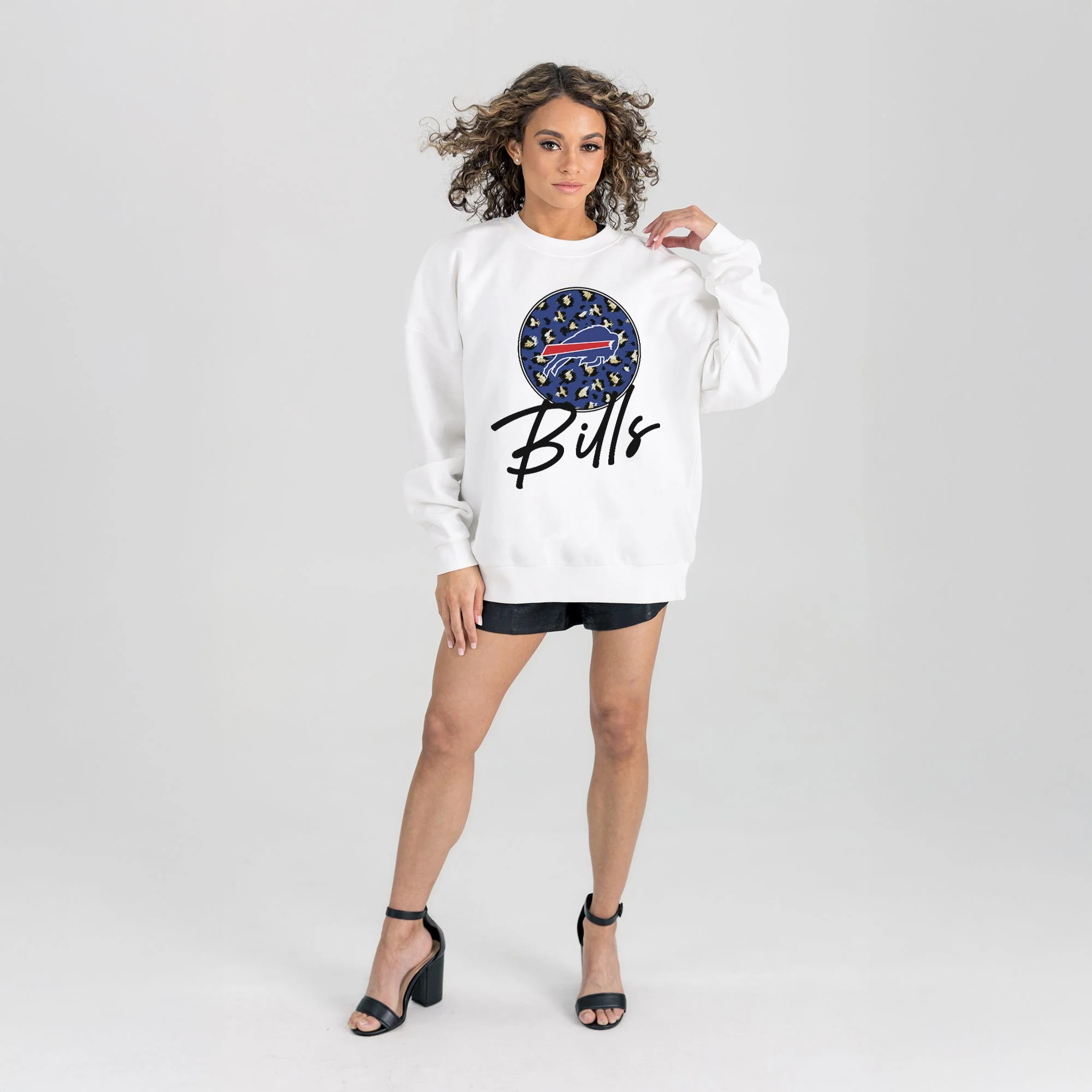 BUFFALO BILLS WILD BREAKTHROUGH PREMIUM FLEECE CREWNECK PULLOVER - Image 5