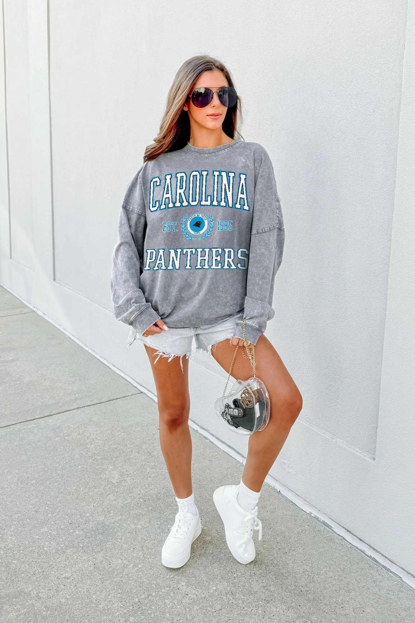 CAROLINA PANTHERS FINAL SCORE FADED WASH PULLOVER - Image 2
