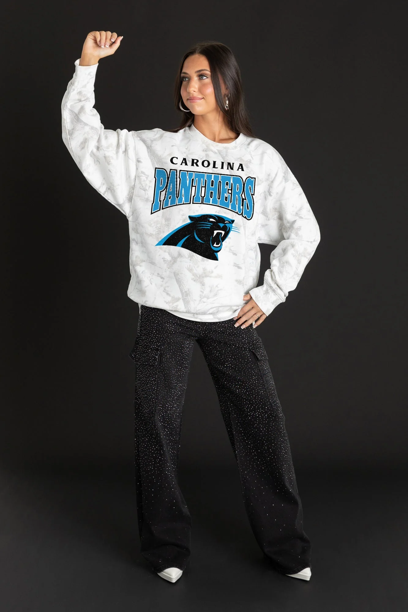 CAROLINA PANTHERS RALLY READY PREMIUM DROP SHOULDER CAMO PULLOVER - Image 3