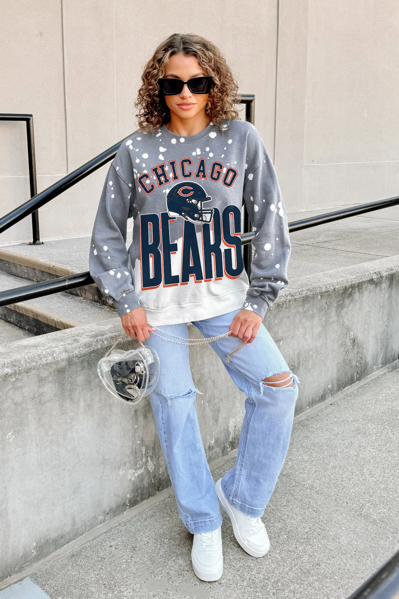 CHICAGO BEARS ARCH RIVALS LONG-SLEEVE FRENCH TERRY PULLOVER