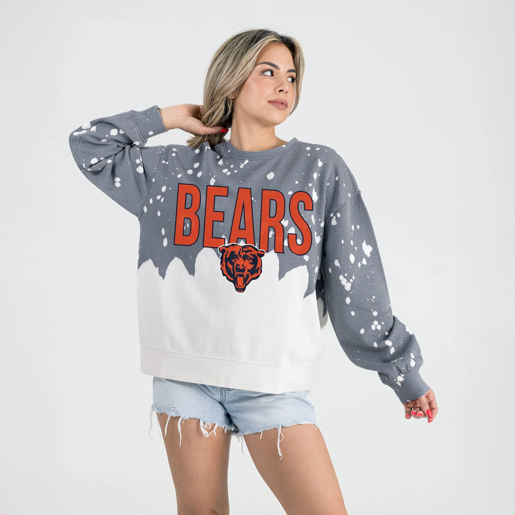 CHICAGO BEARS CASUAL FAN LONG-SLEEVE FRENCH TERRY PULLOVER - Image 3