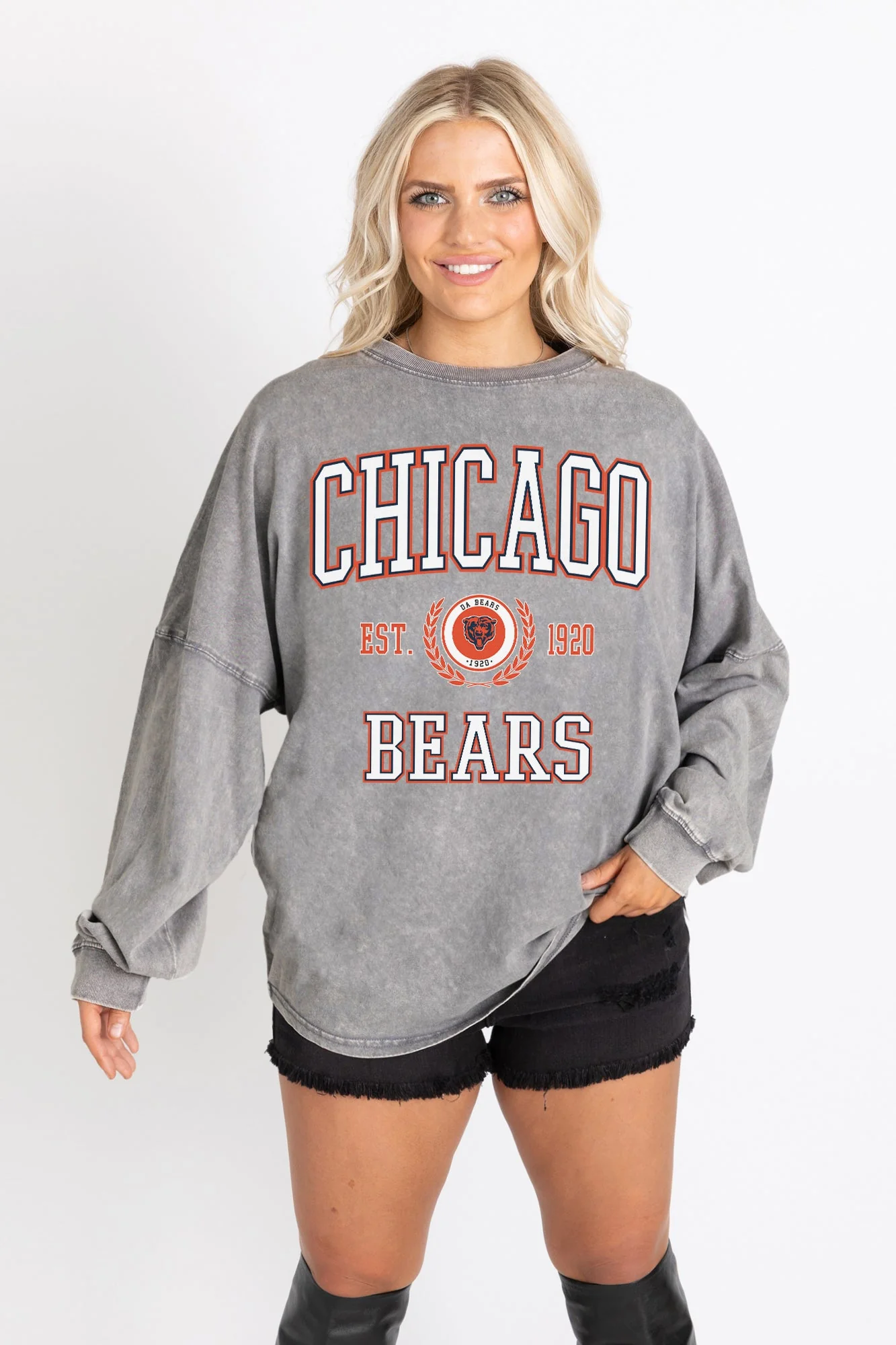 CHICAGO BEARS FINAL SCORE FADED WASH PULLOVER - Image 6