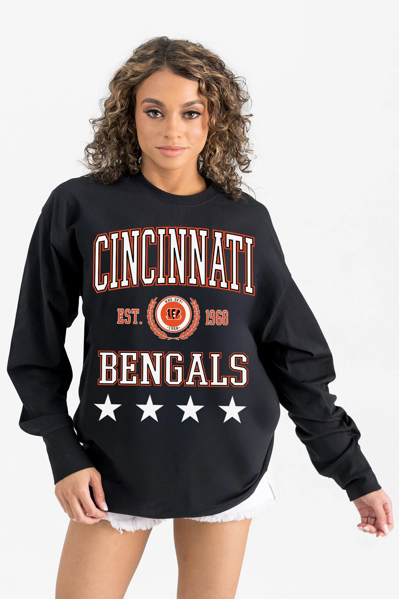 CINCINNATI BENGALS EVERYDAY STAR ESSENTIAL RELAXED FIT LONG SLEEVE TEE - Image 6