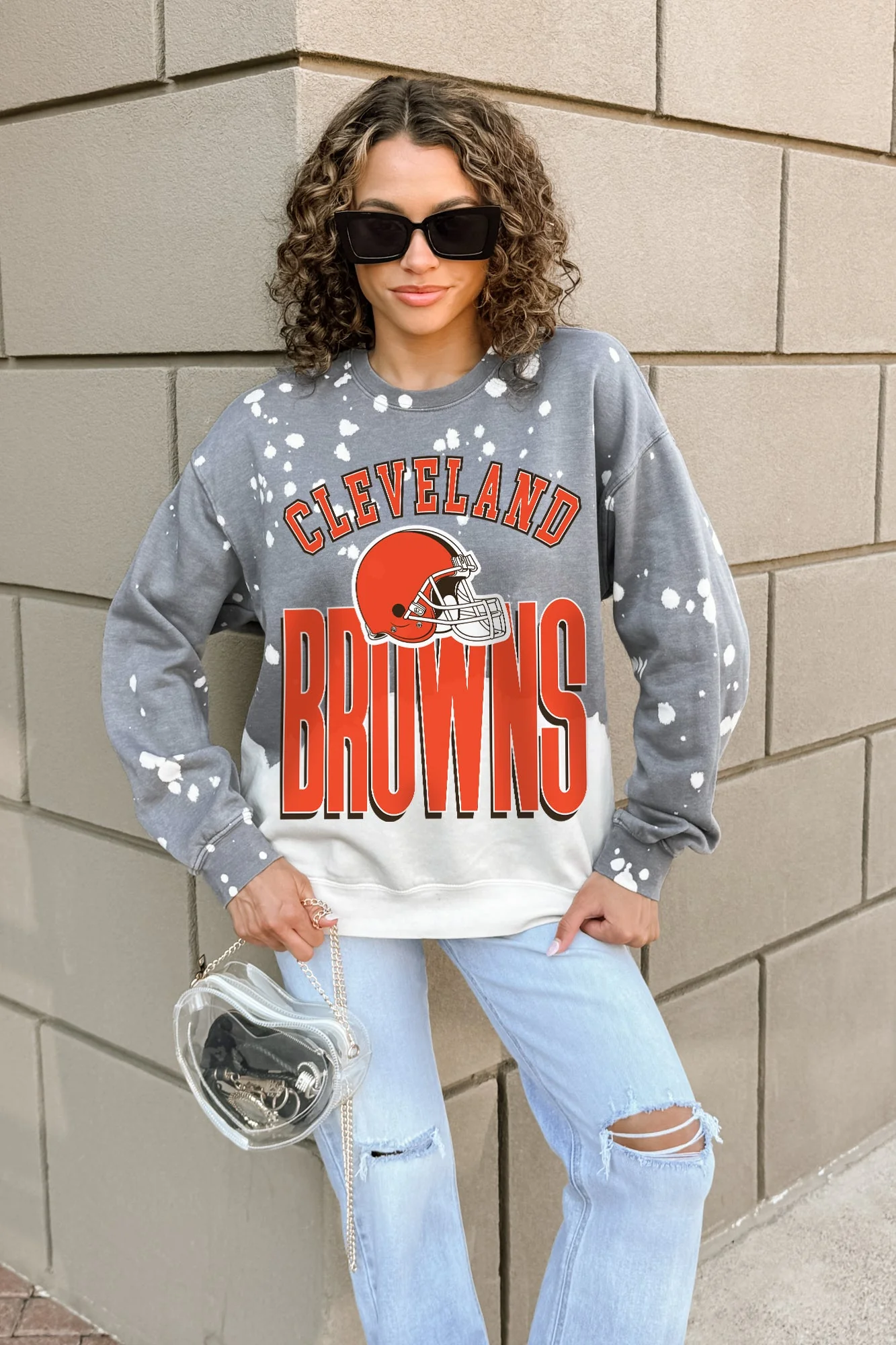 CLEVELAND BROWNS ARCH RIVALS LONG-SLEEVE FRENCH TERRY PULLOVER - Image 2
