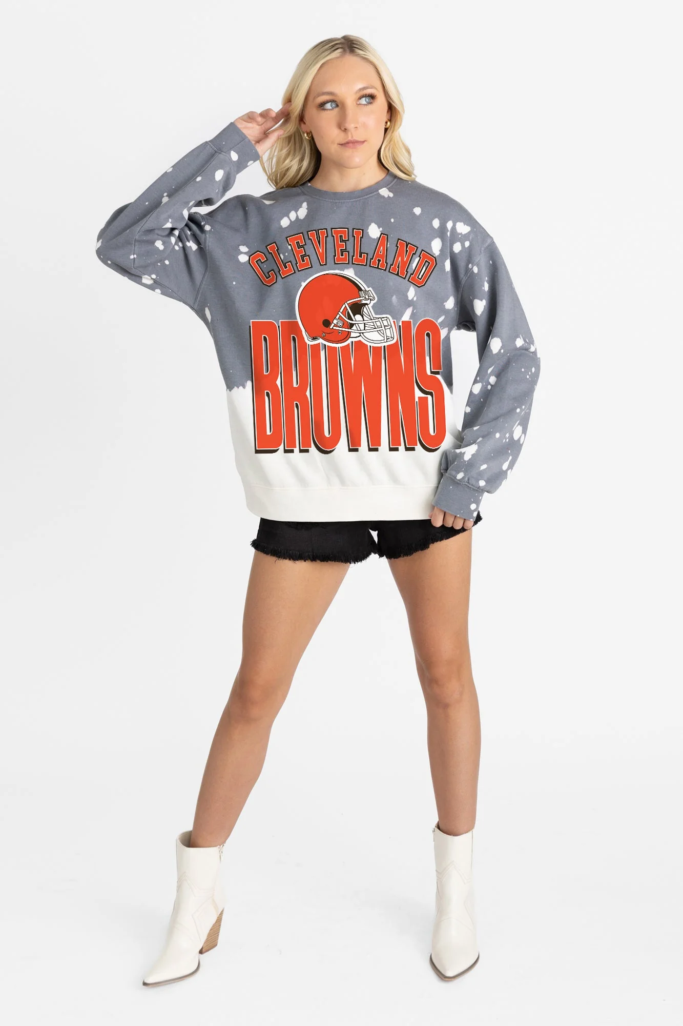 CLEVELAND BROWNS ARCH RIVALS LONG-SLEEVE FRENCH TERRY PULLOVER - Image 5