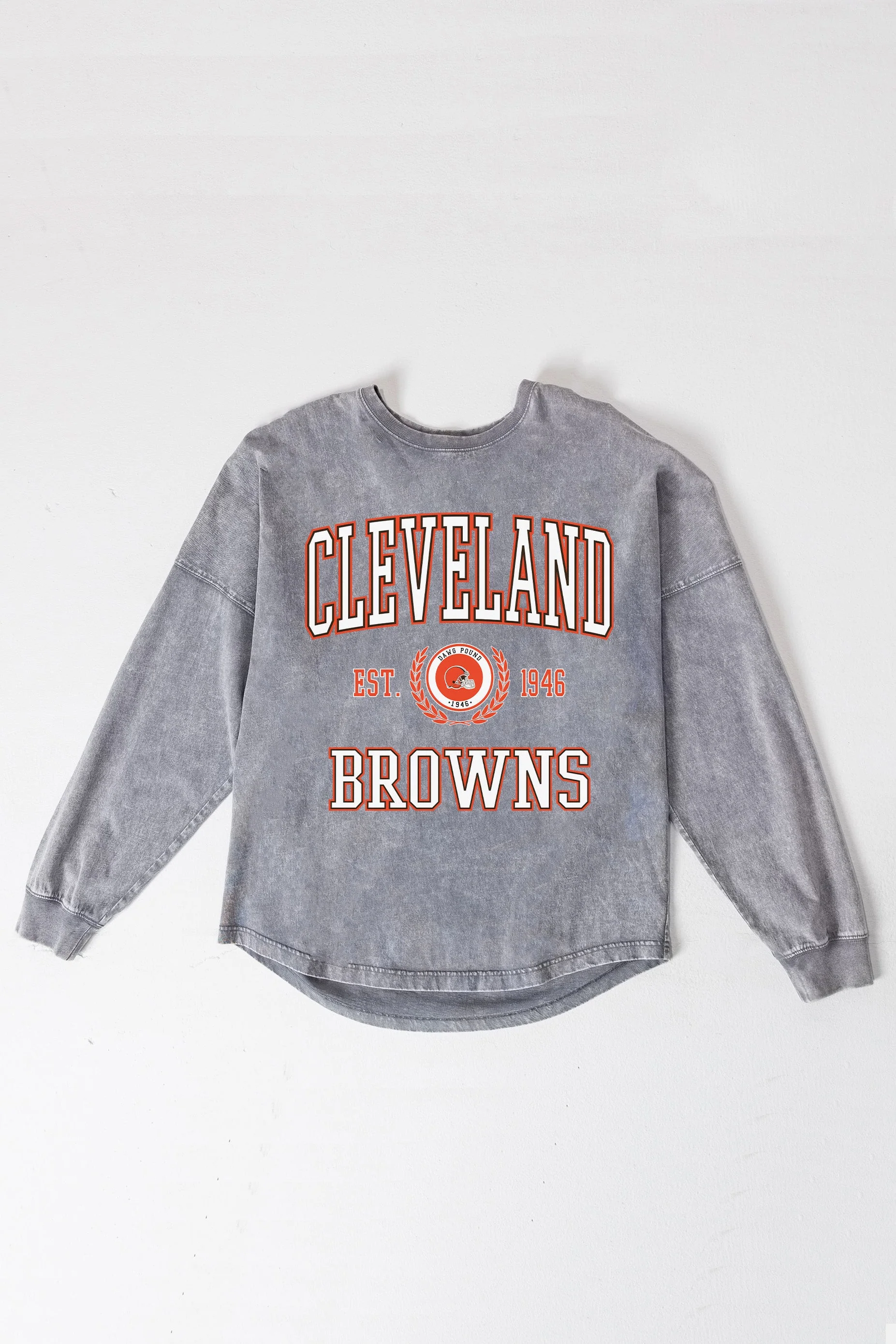 CLEVELAND BROWNS FINAL SCORE FADED WASH PULLOVER - Image 8
