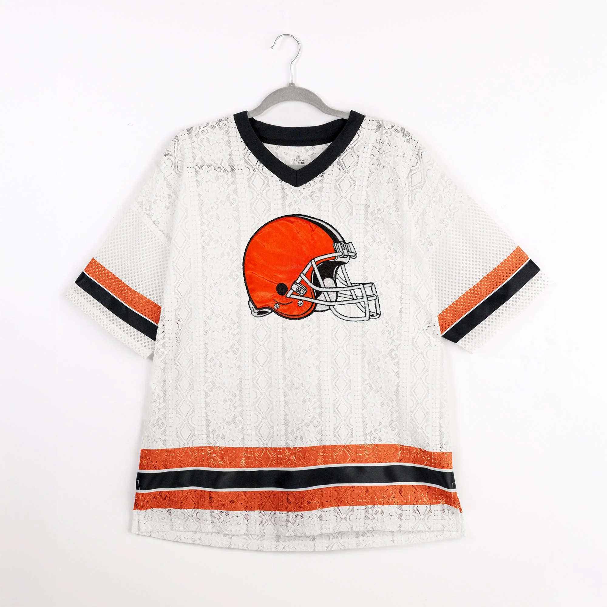 CLEVELAND BROWNS HIGH NOTE LACE FASHION TOP - Image 8