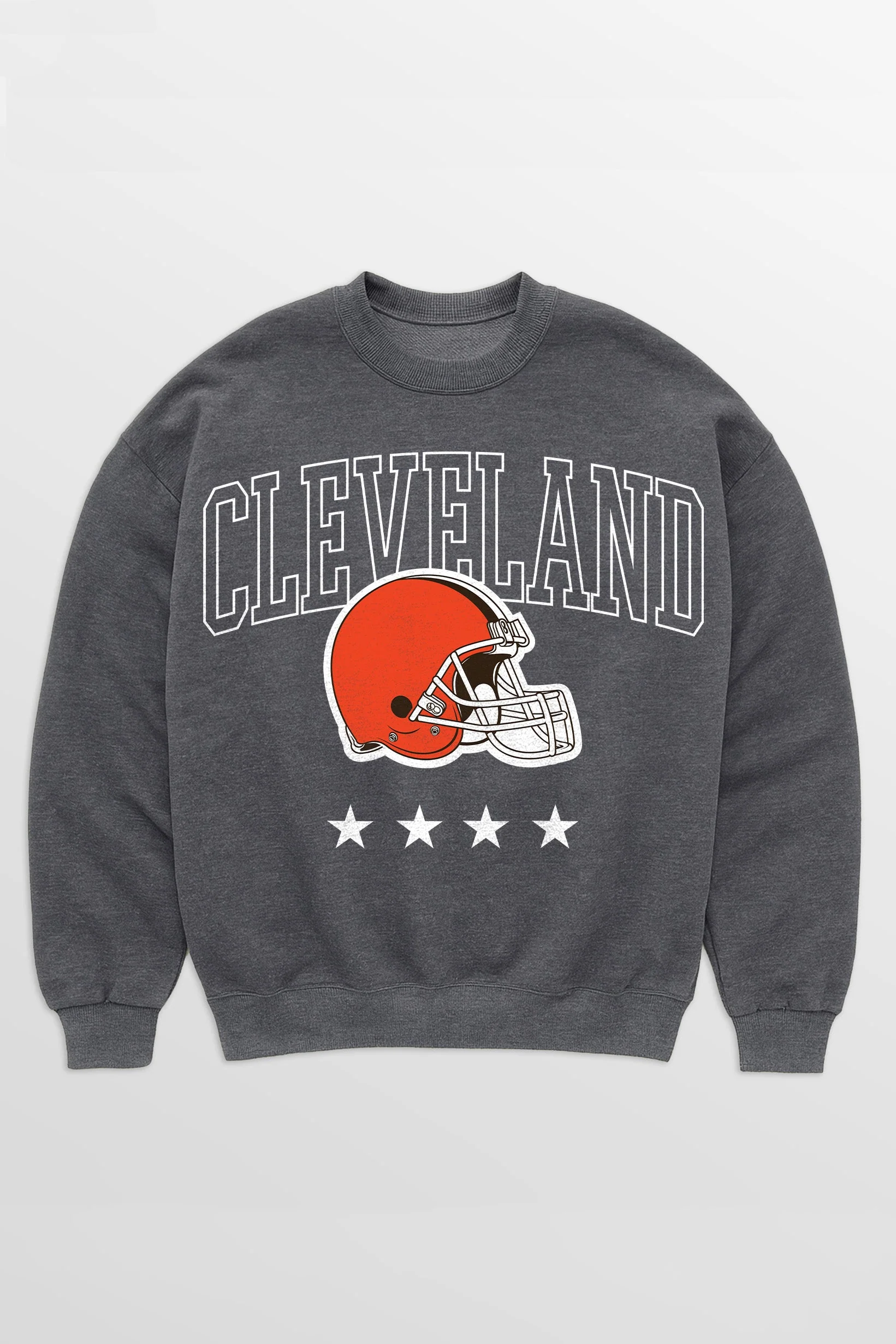 CLEVELAND BROWNS RISING STAR PREMIUM FLEECE CREWNECK PULLOVER - Image 8