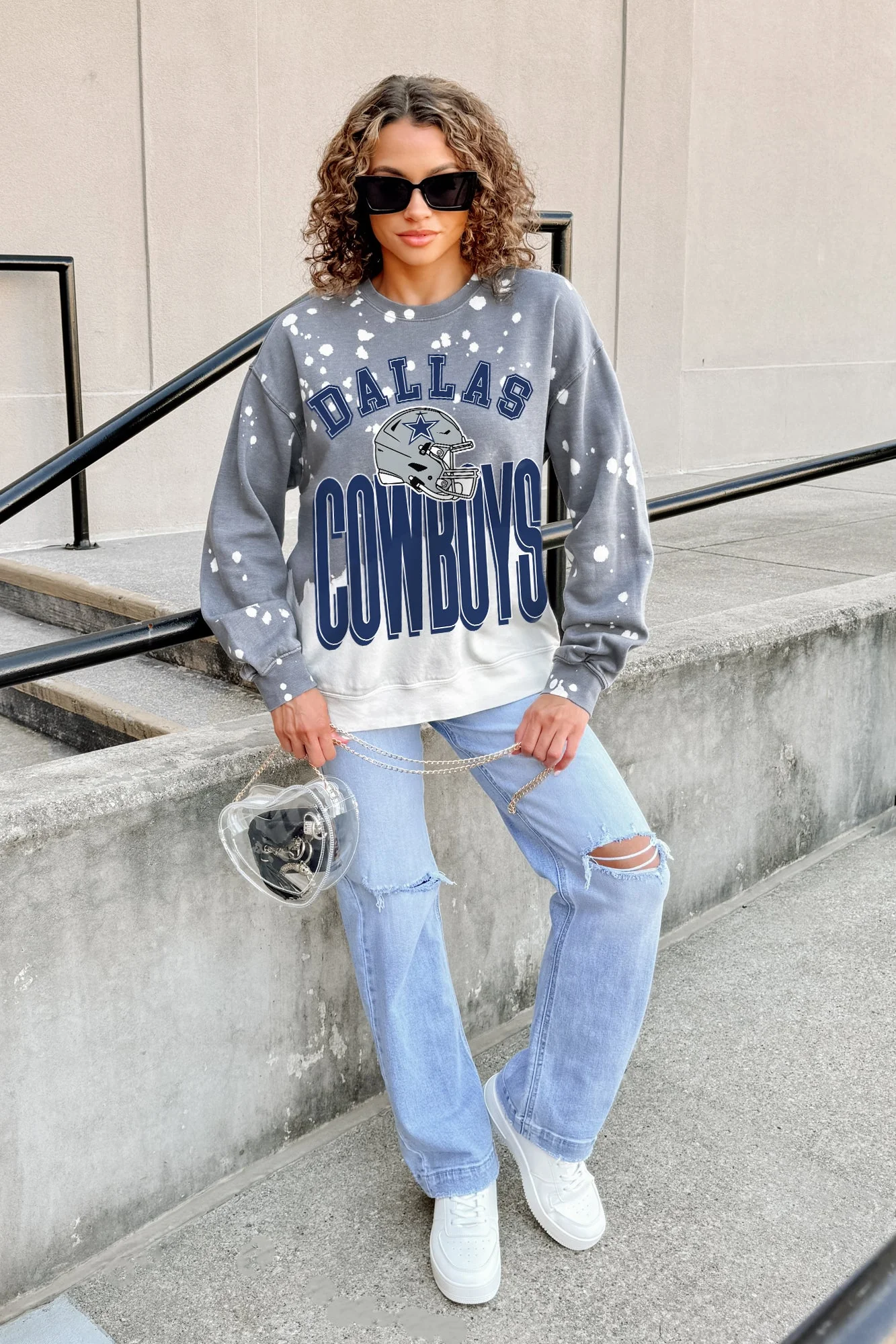 DALLAS COWBOYS ARCH RIVALS LONG-SLEEVE FRENCH TERRY PULLOVER