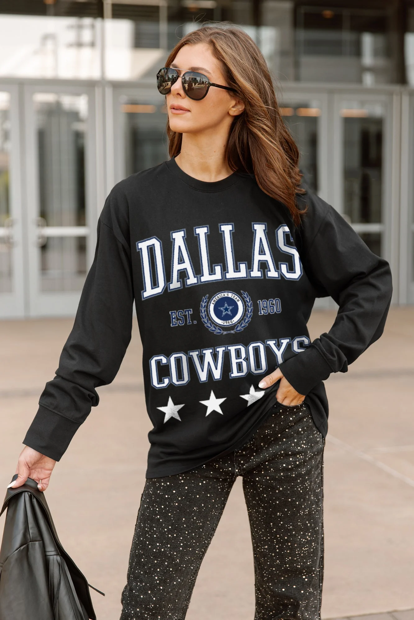 DALLAS COWBOYS EVERYDAY STAR ESSENTIAL RELAXED FIT LONG SLEEVE TEE - Image 2
